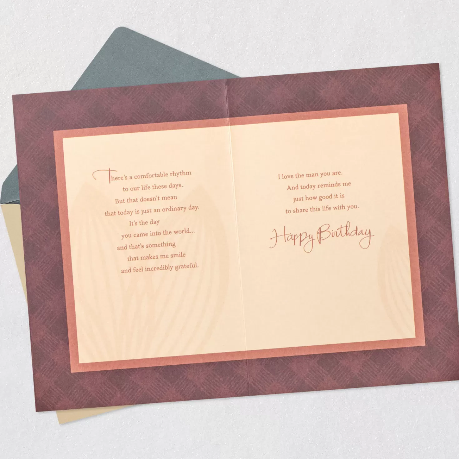 Birthday>Hallmark Love The Man You Are Birthday Card For Husband