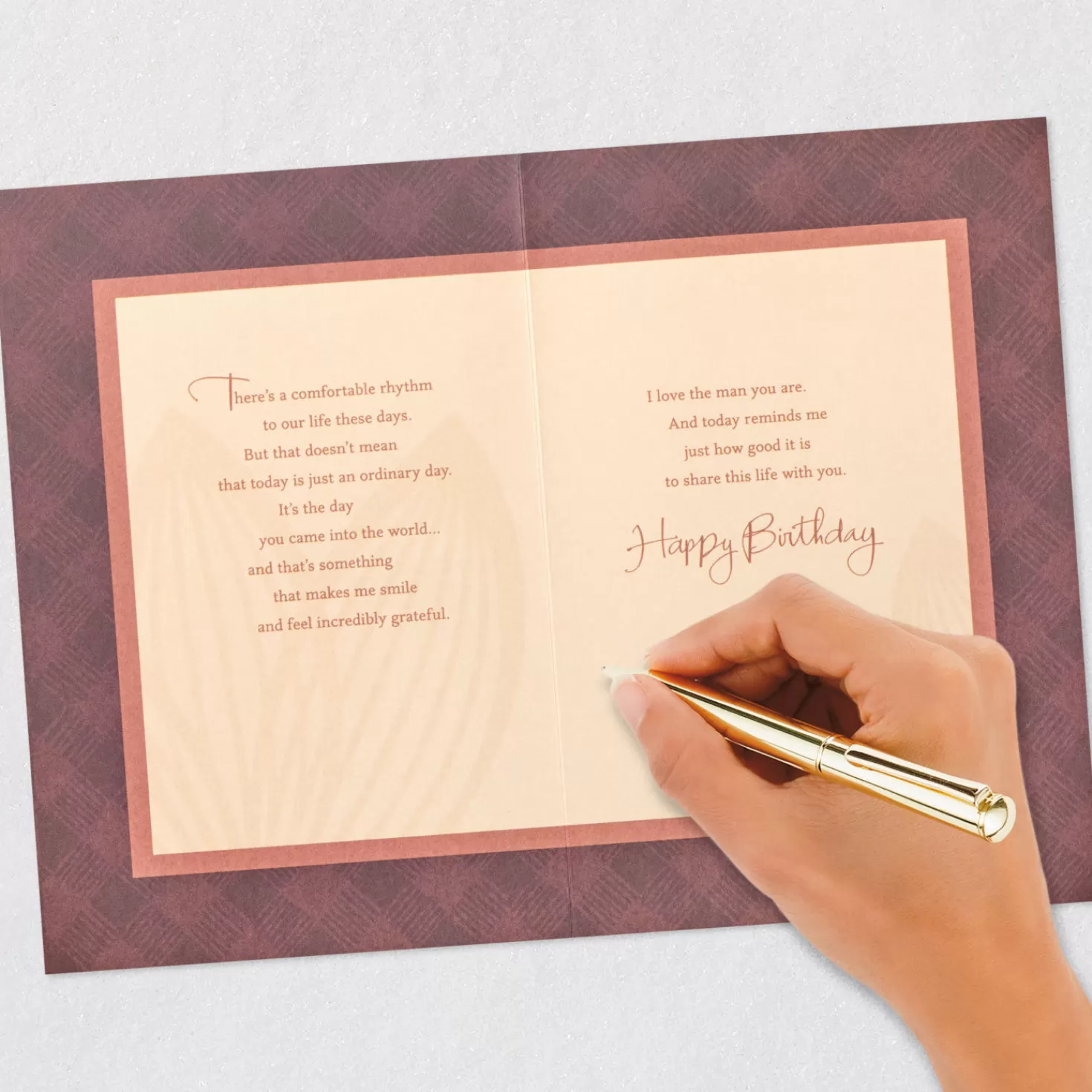 Birthday>Hallmark Love The Man You Are Birthday Card For Husband