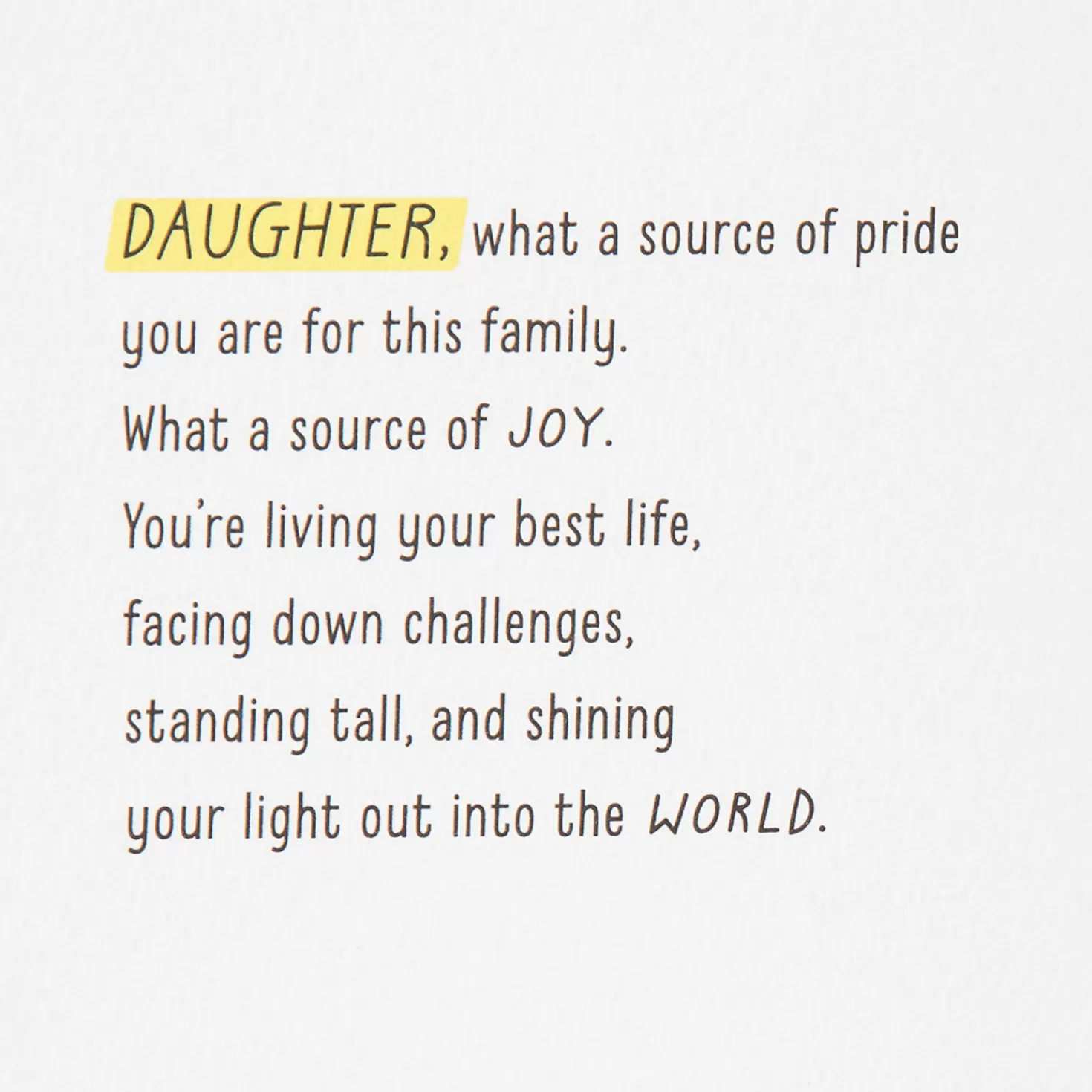 Birthday>Hallmark Love The Way You Shine Birthday Card For Daughter