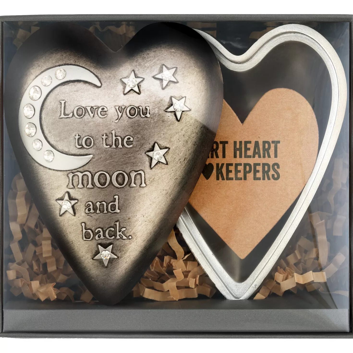Outlet Love You To The Moon Art Heart Trinket Box, 3.5" Encouragement