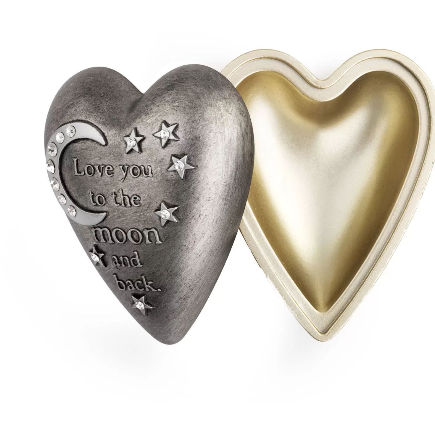Outlet Love You To The Moon Art Heart Trinket Box, 3.5" Encouragement