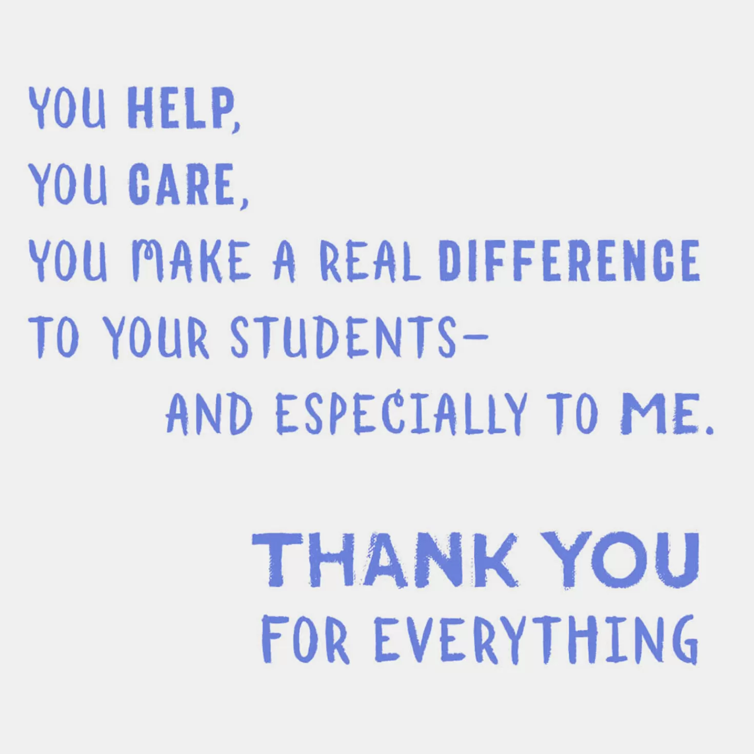 Sale Lucky To Have A Teacher Like You Thank-You Card Thank You