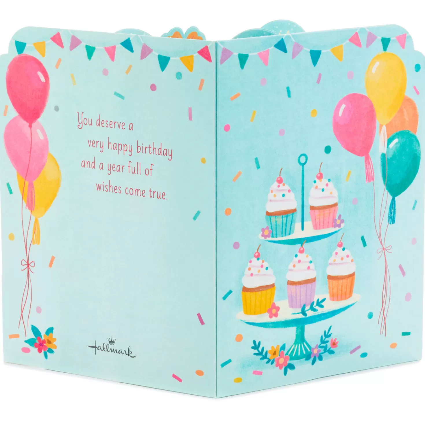 Birthday>Hallmark Make A Wish Musical 3D Pop-Up Birthday Card With Light