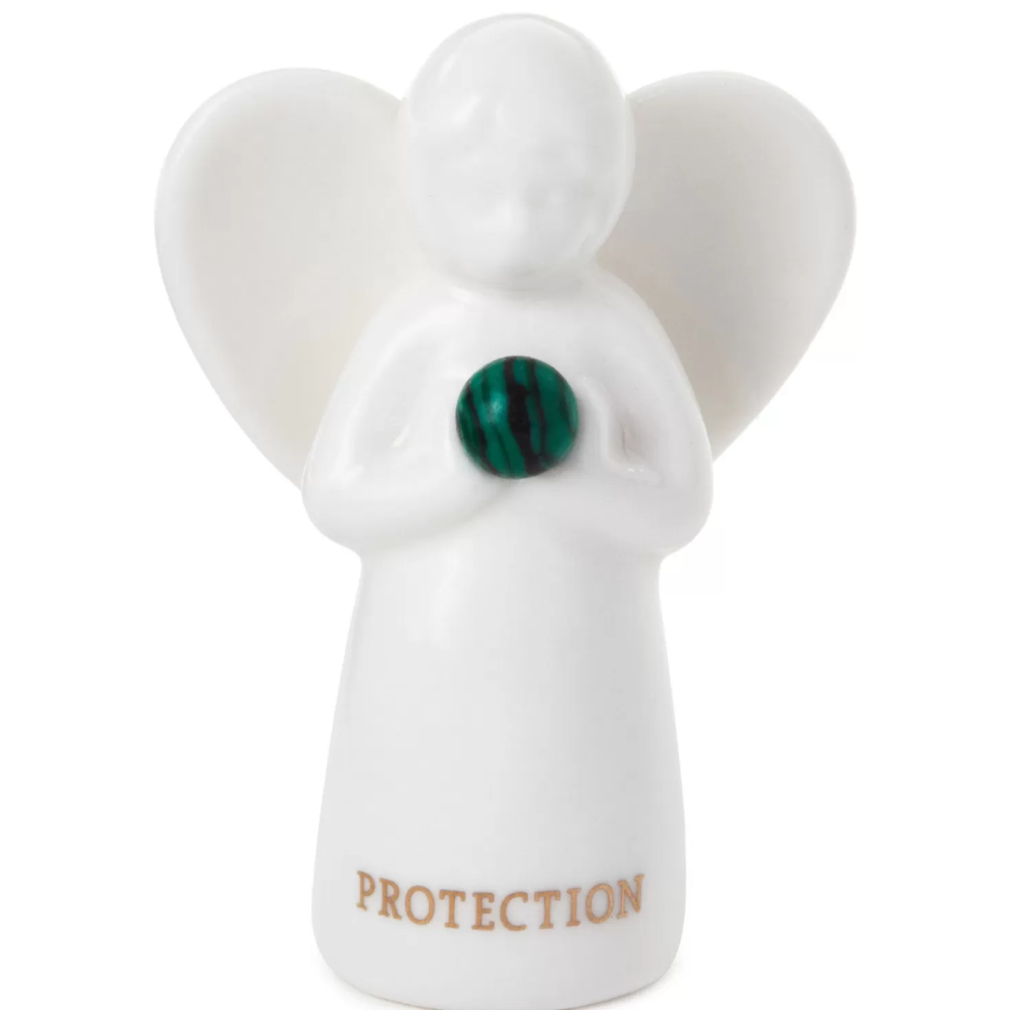 Sale Malachite Angel Of Protection Mini Angel Figurine, 2" Encouragement