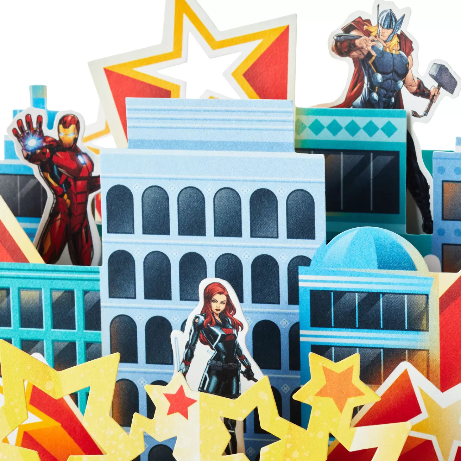 Outlet Marvel Avengers Assemble And Celebrate 3D Pop-Up Card With Playset Graduation