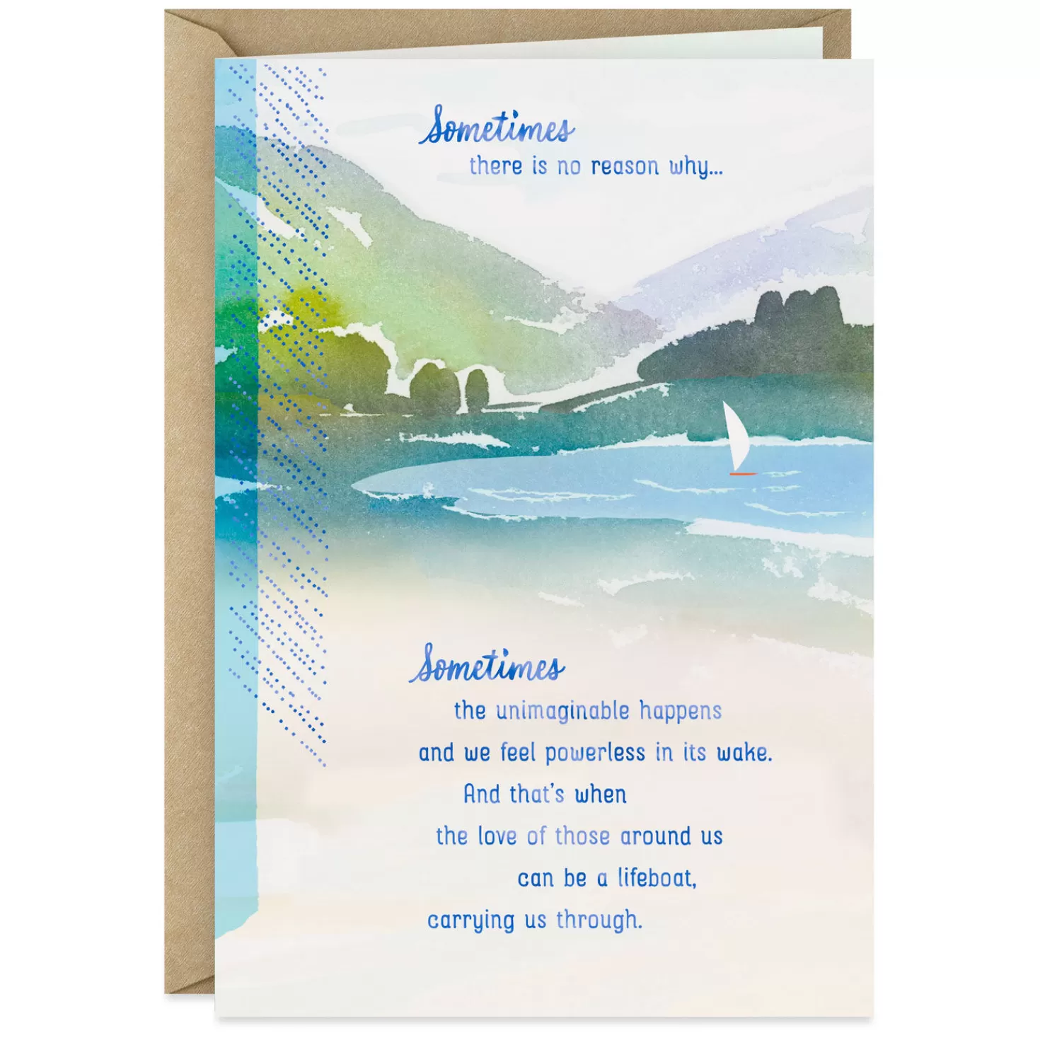 Online May You Feel Lifted By The Love Around You Sympathy Card Sympathy