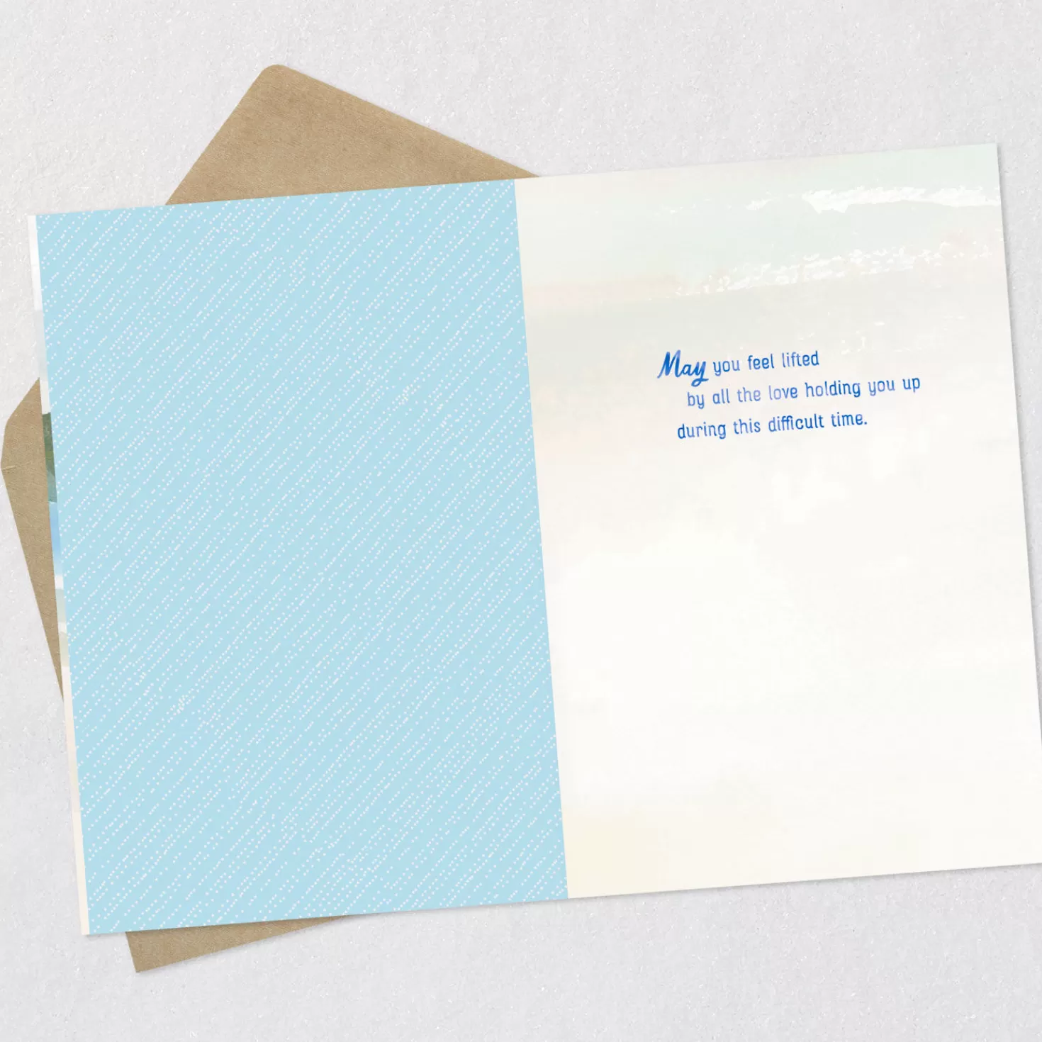 Online May You Feel Lifted By The Love Around You Sympathy Card Sympathy