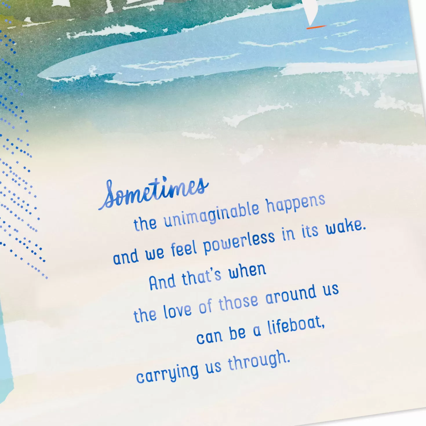 Online May You Feel Lifted By The Love Around You Sympathy Card Sympathy