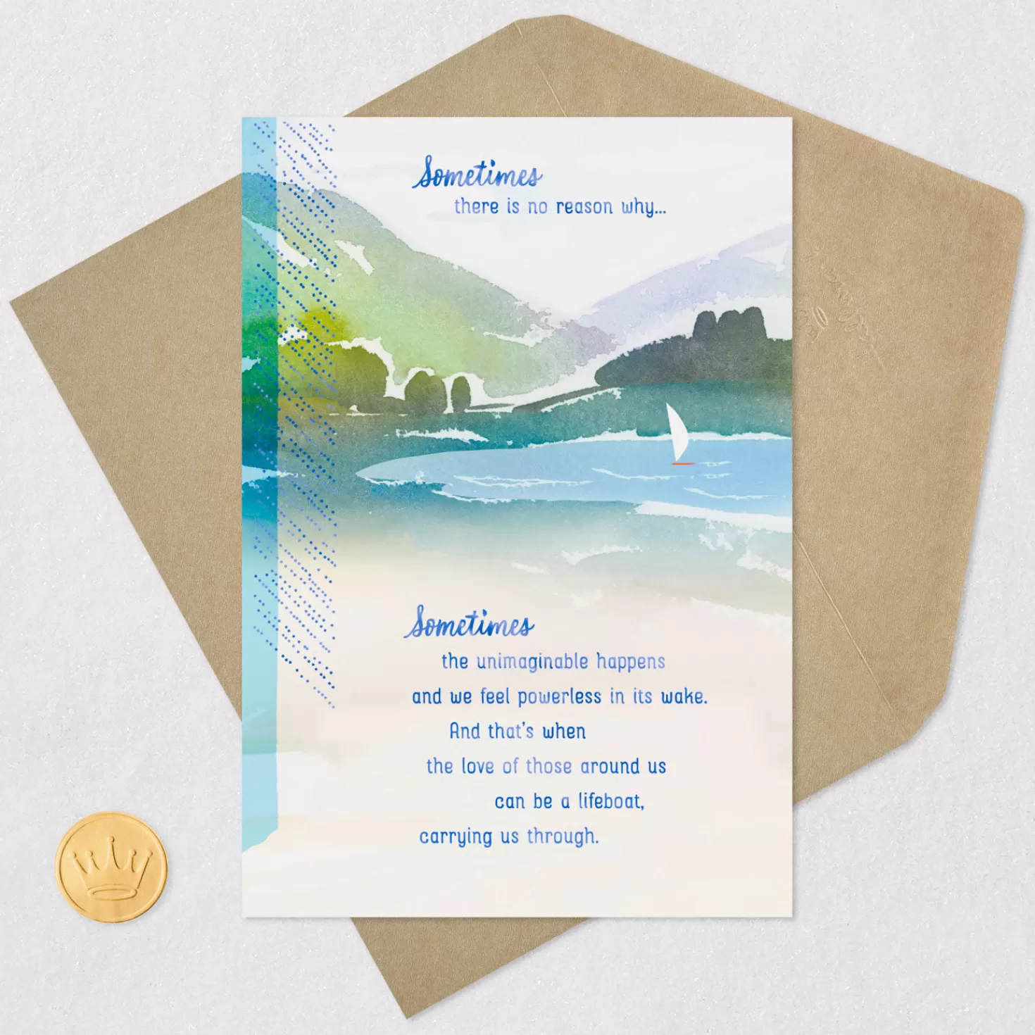 Online May You Feel Lifted By The Love Around You Sympathy Card Sympathy