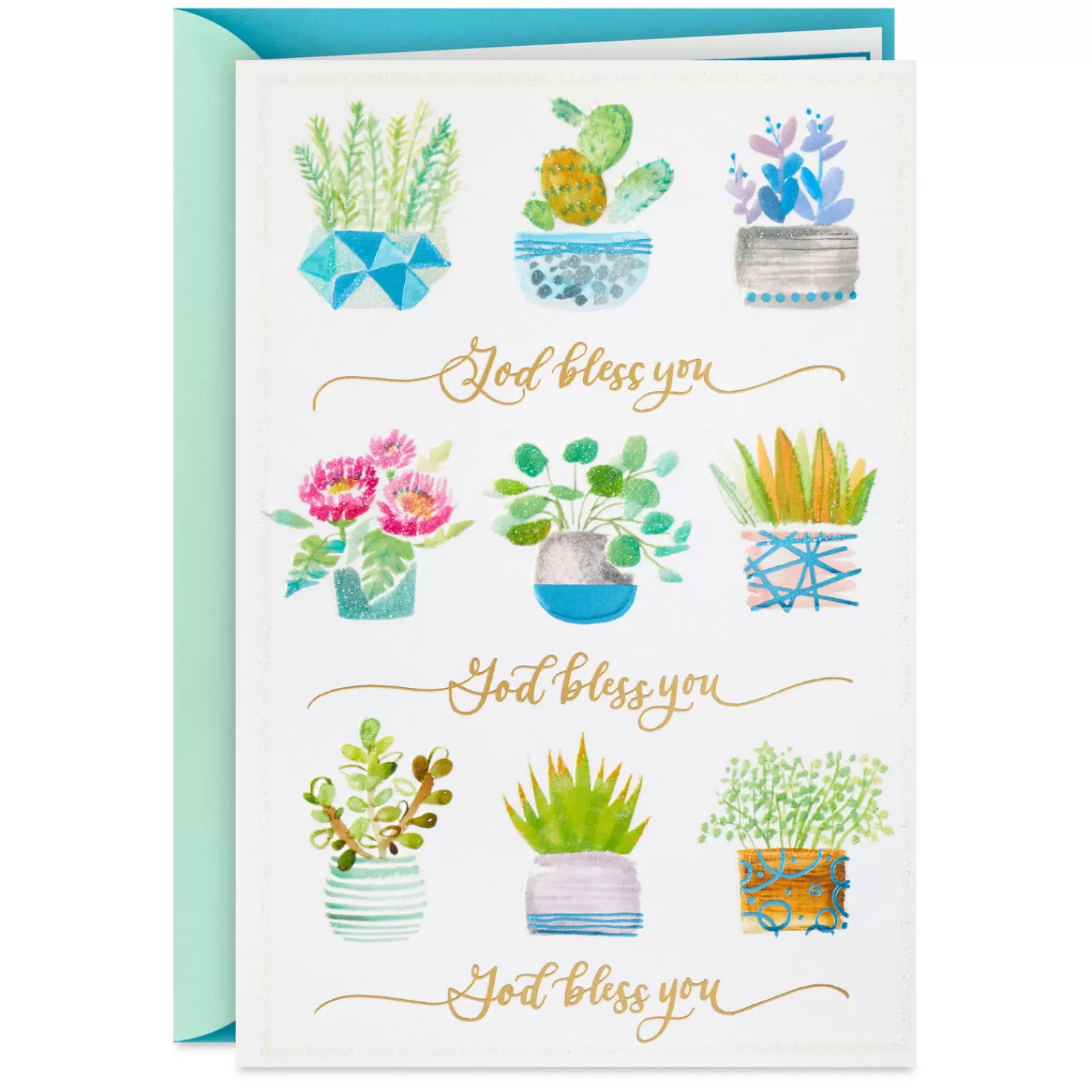 Cheap May You Receive Abundant Blessings Religious Thank-You Card Thank You