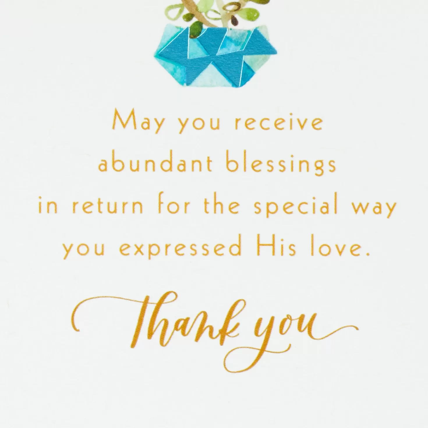 Cheap May You Receive Abundant Blessings Religious Thank-You Card Thank You