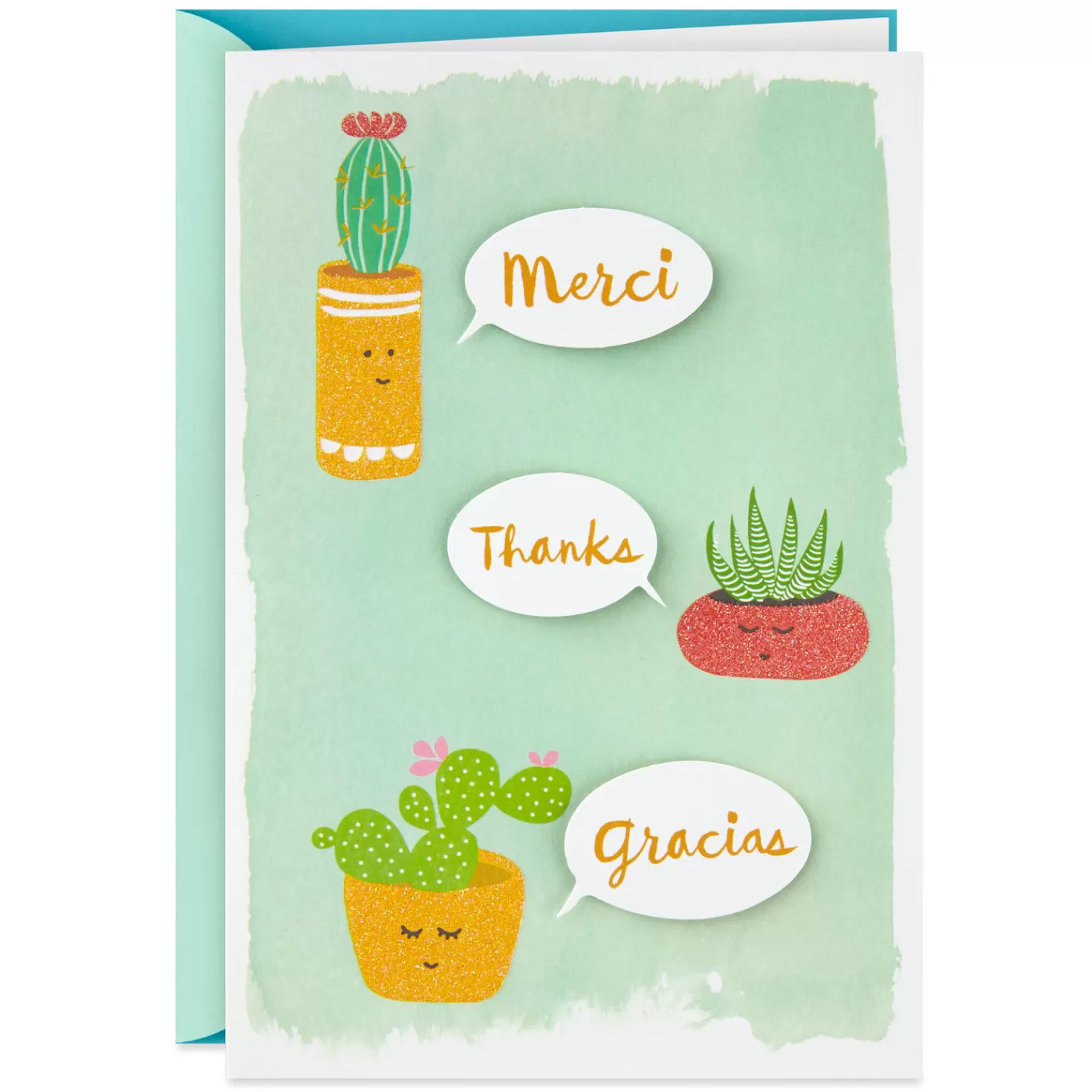 Shop Merci Thanks Gracias Thank-You Card Thank You