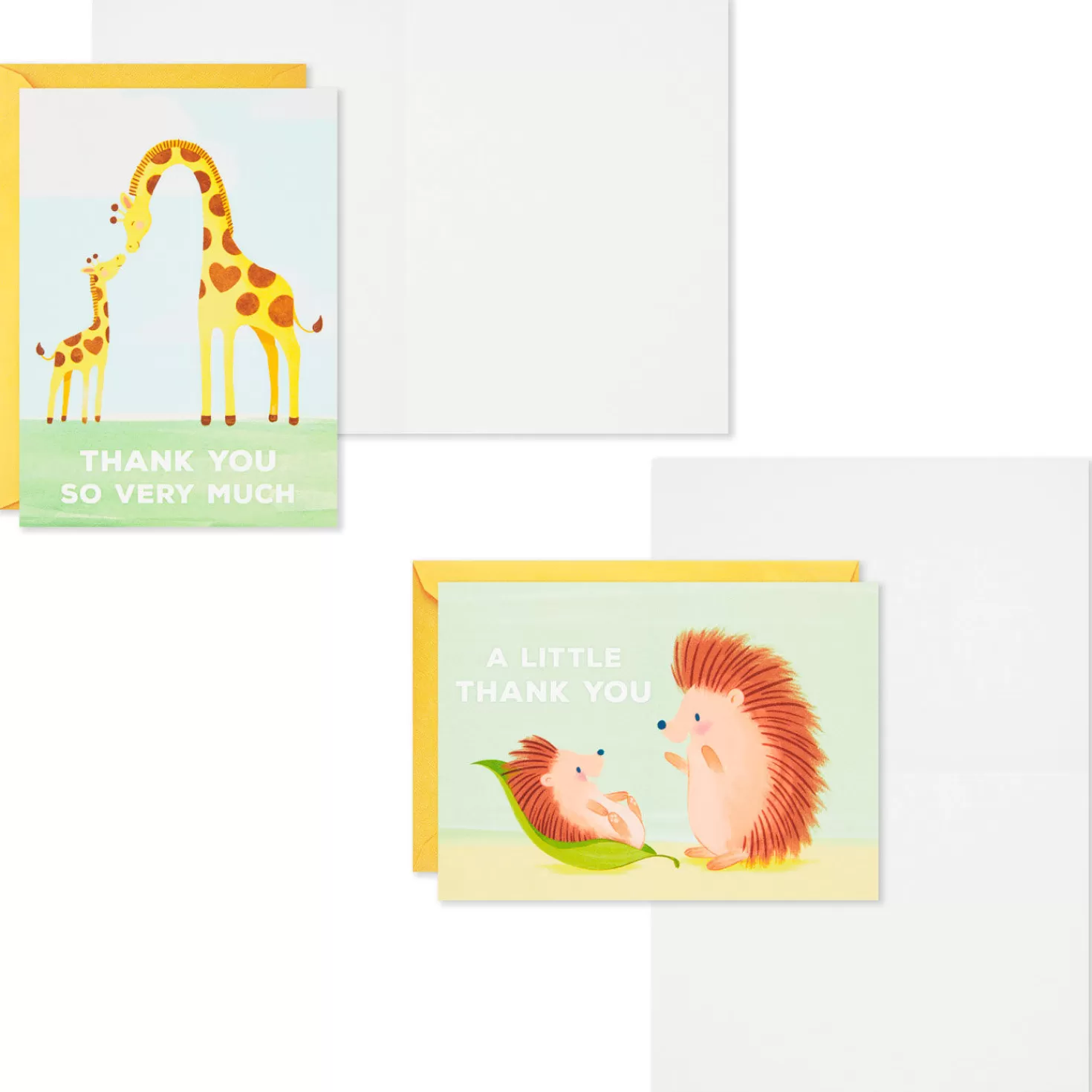 New Mom And Baby Animal Assortment Blank Thank-You Notes, Pack Of 48 Thank You