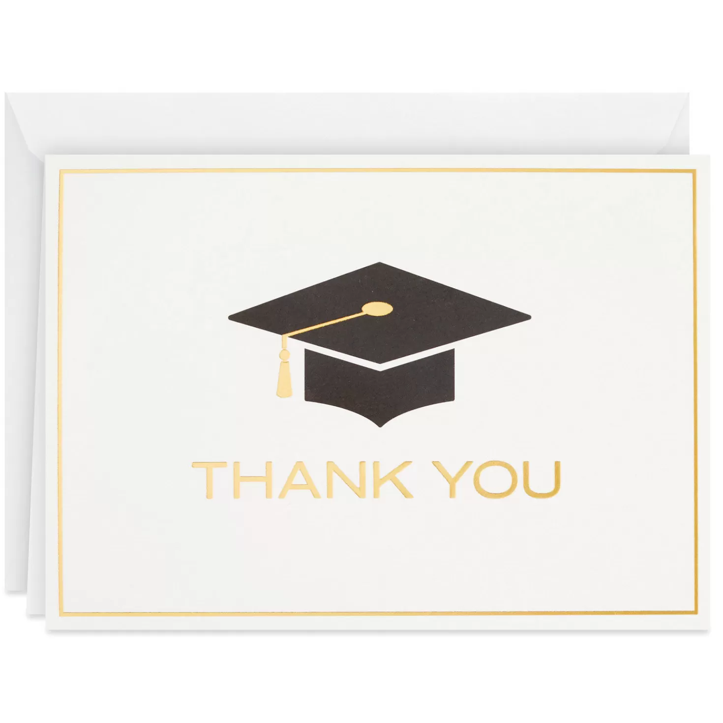 New Mortarboard Blank Graduation Thank-You Notes, Pack Of 40 Thank You