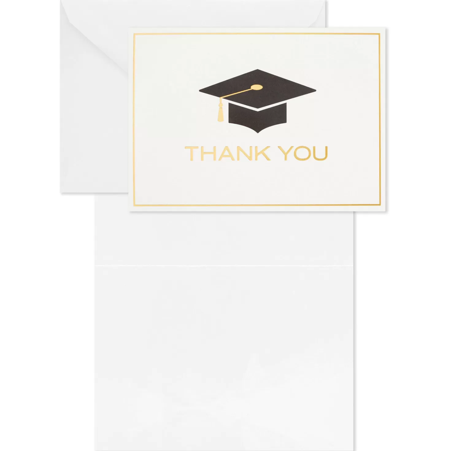 New Mortarboard Blank Graduation Thank-You Notes, Pack Of 40 Thank You