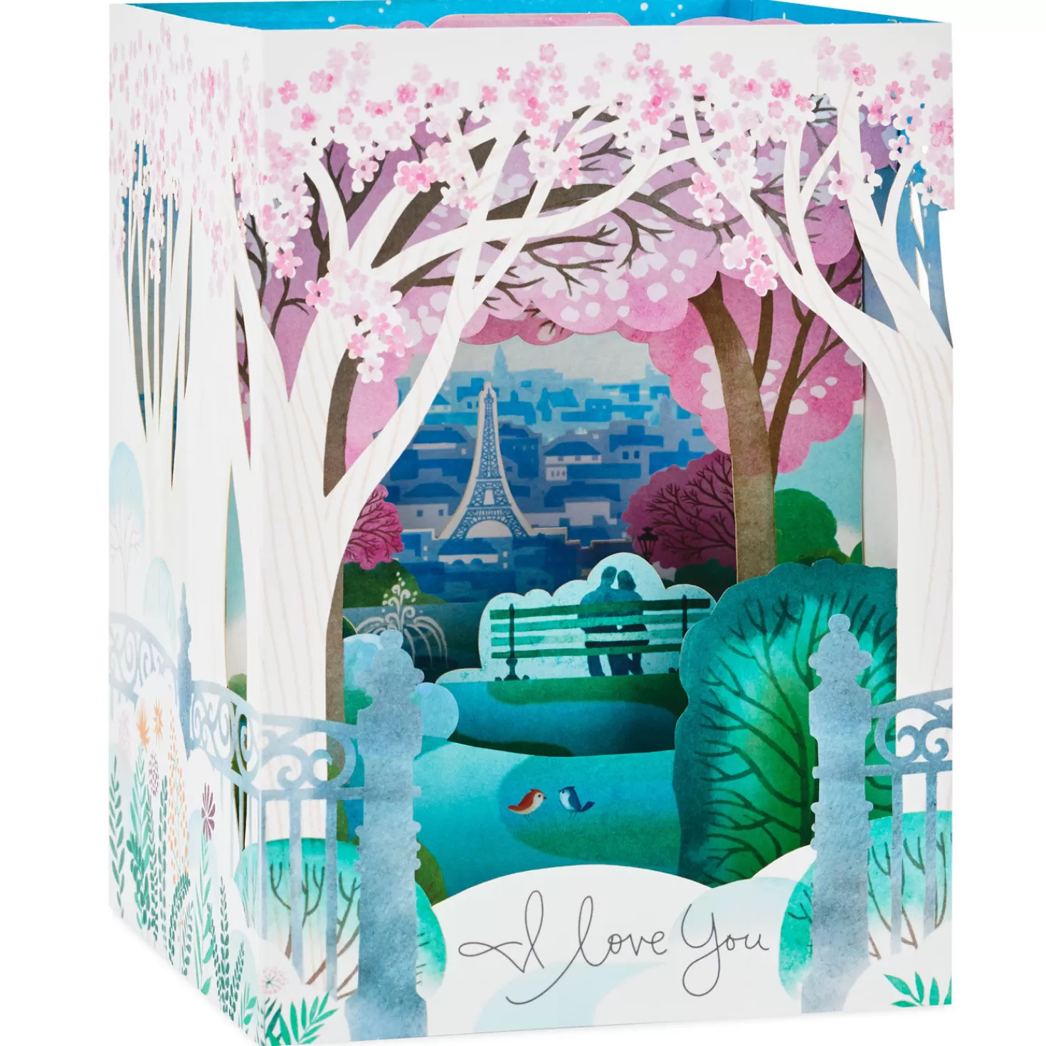 Anniversary>Hallmark My Love Romantic Eiffel Tower 3D Pop-Up Anniversary Card