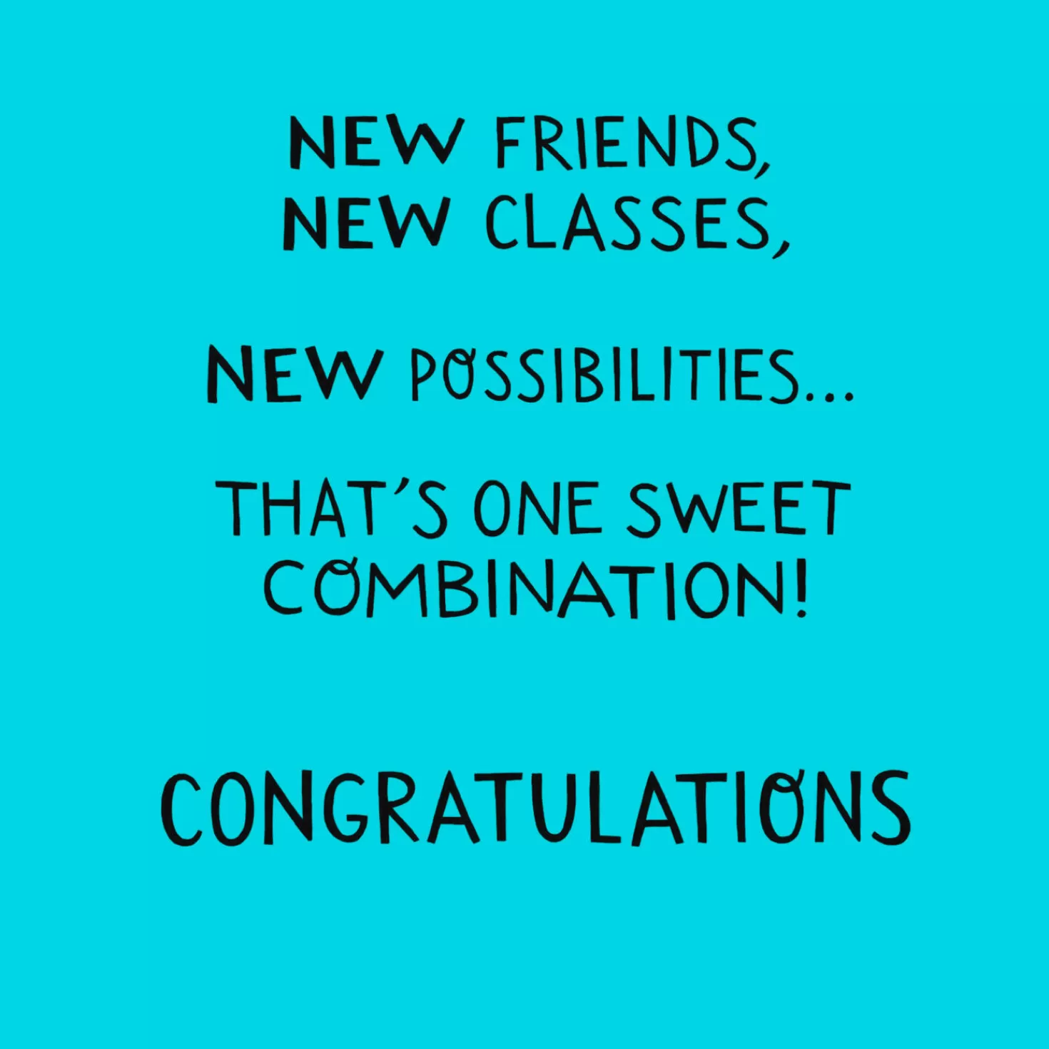Cheap New Friends, Classes And Possibilities Graduation Card Graduation