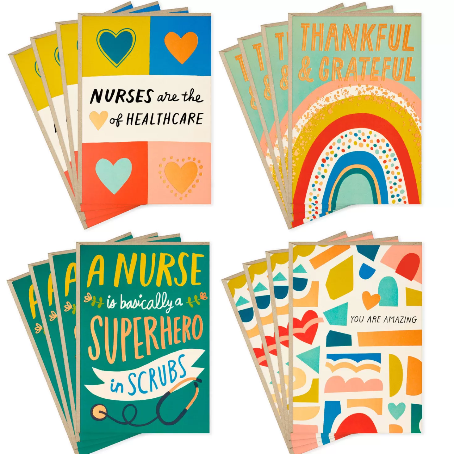 Outlet Nurse Appreciation Boxed Thank-You Cards Assortment, Pack Of 16 Thank You