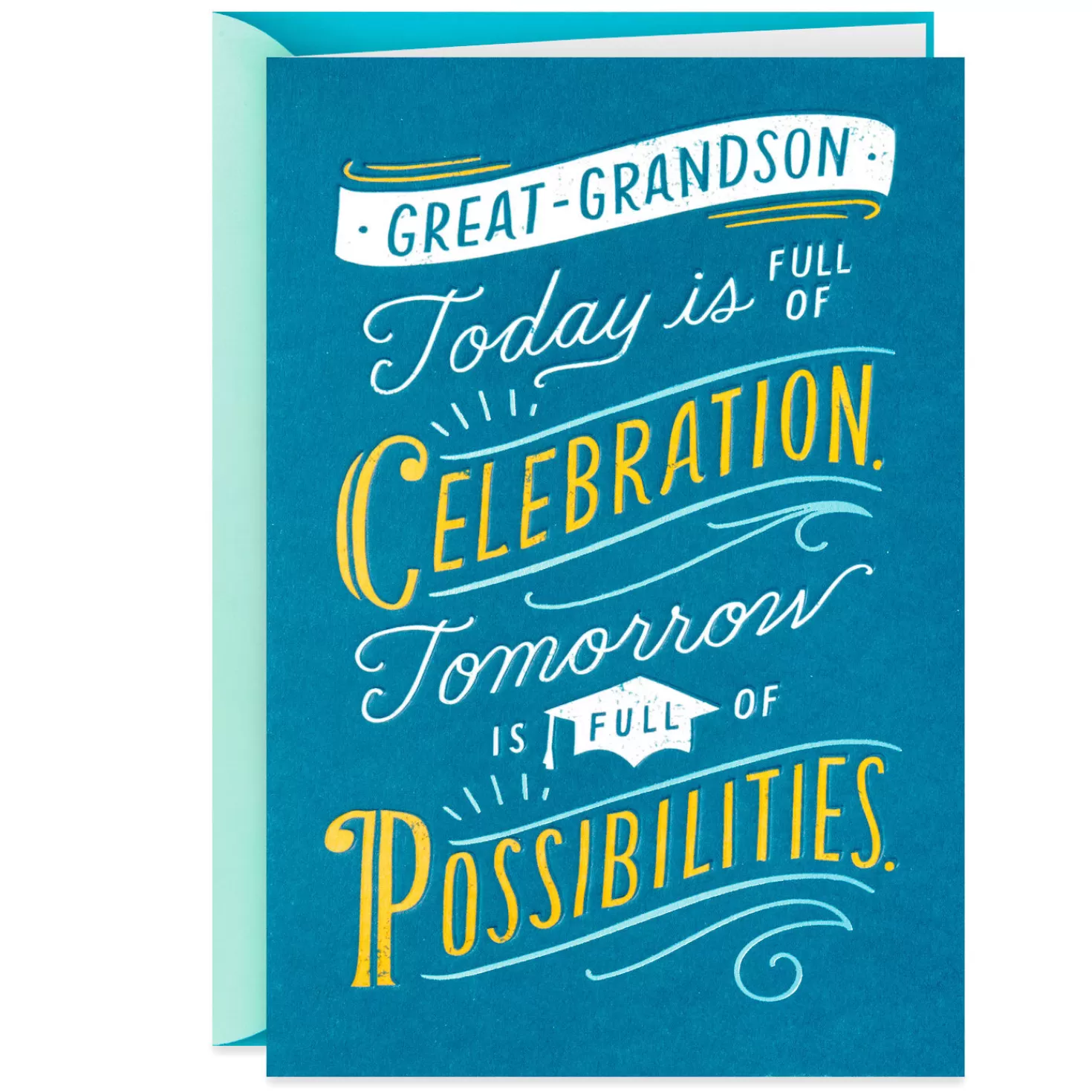Cheap Our Family Is Full Of Pride Graduation Card For Great-Grandson Graduation