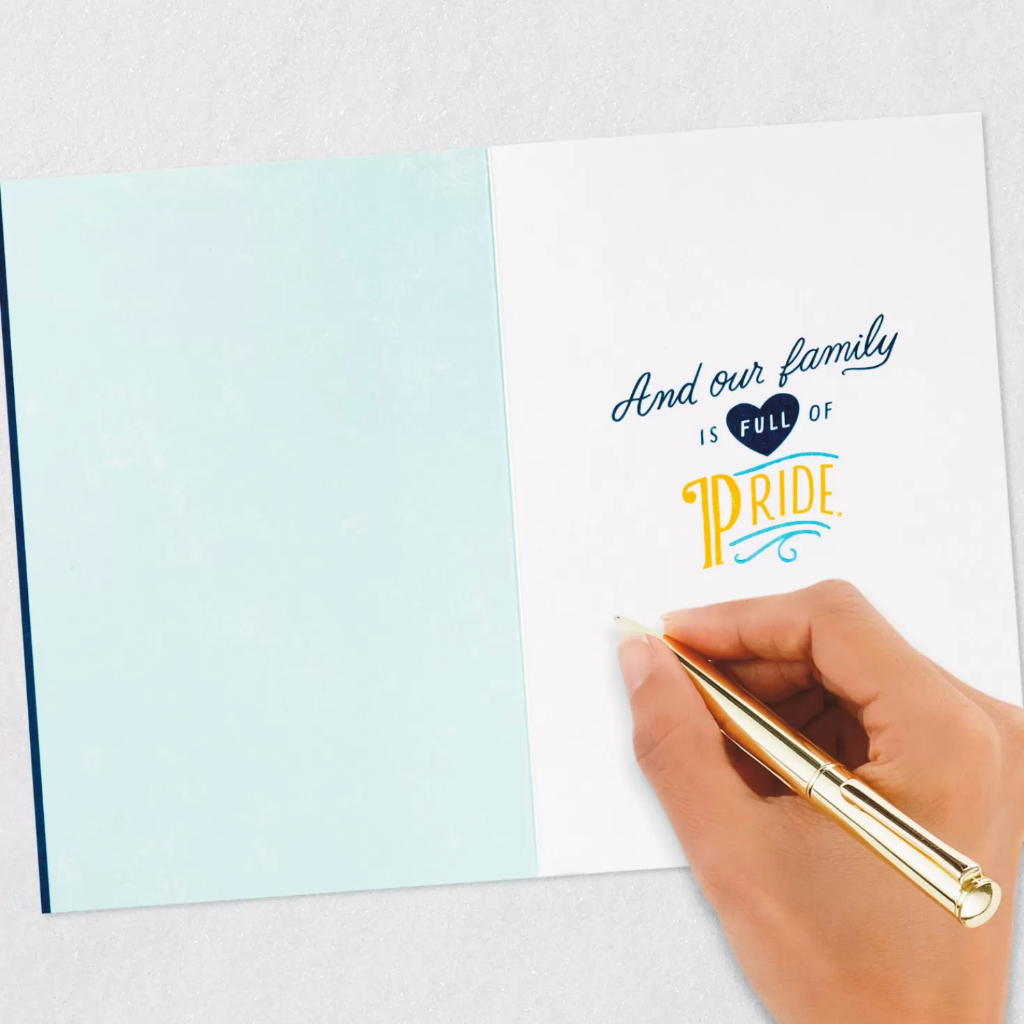 Cheap Our Family Is Full Of Pride Graduation Card For Great-Grandson Graduation
