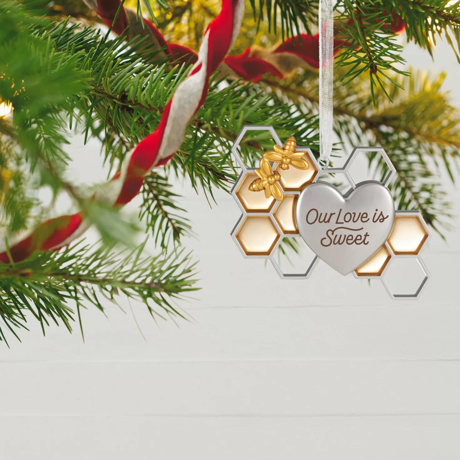 Outlet Our Love Is Sweet Metal Ornament Wedding