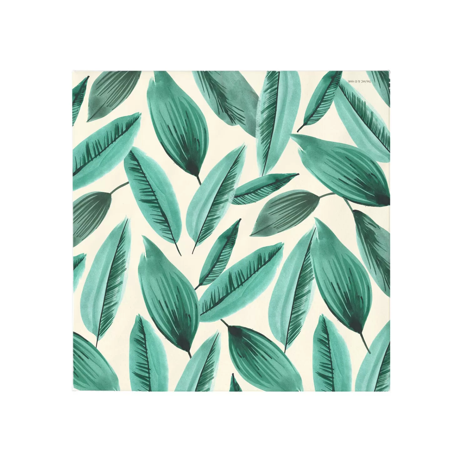 Baby>Hallmark Palm Leaves Print Cocktail Napkins, Set Of 16