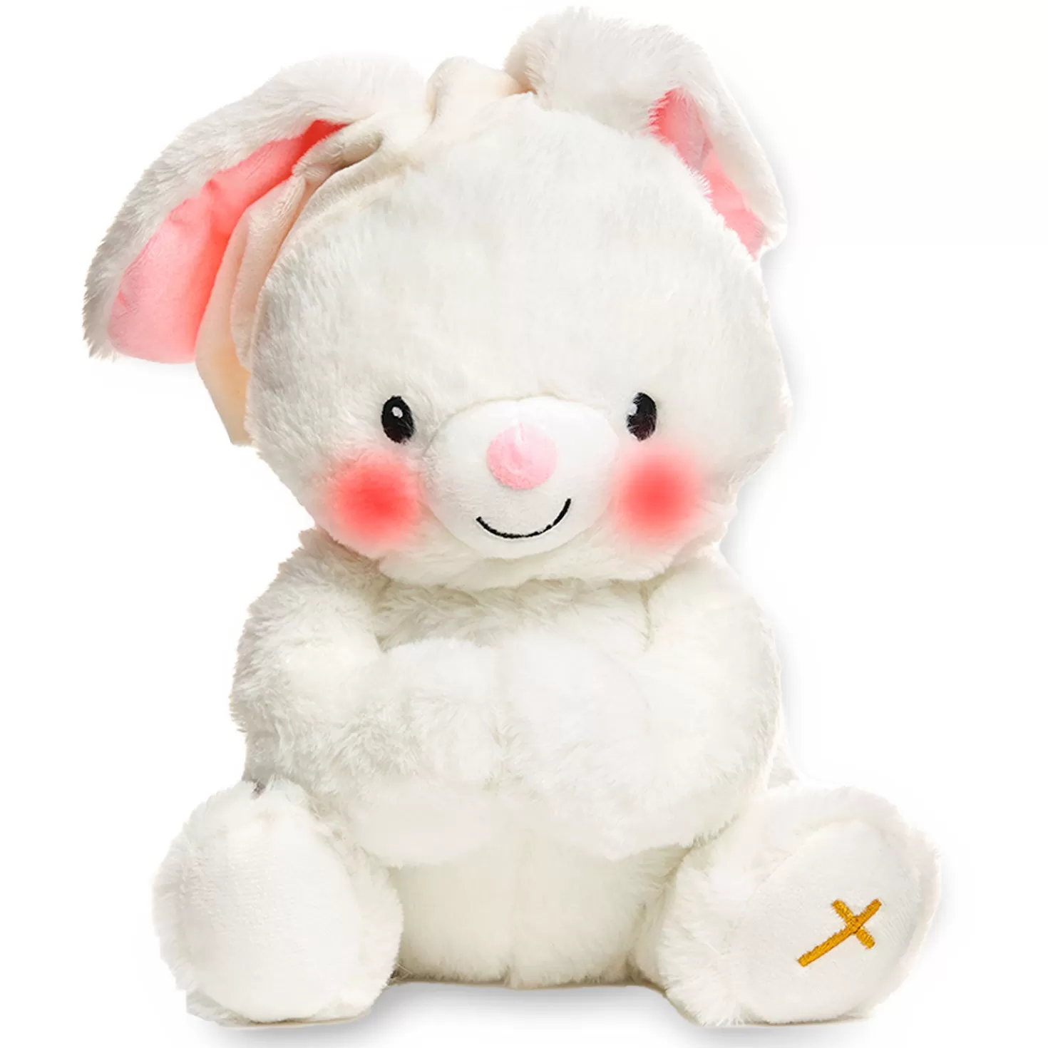 Clearance Paws For Prayer Bunny Stuffed Animal With Music And Light, 10" H Baptism And Christening