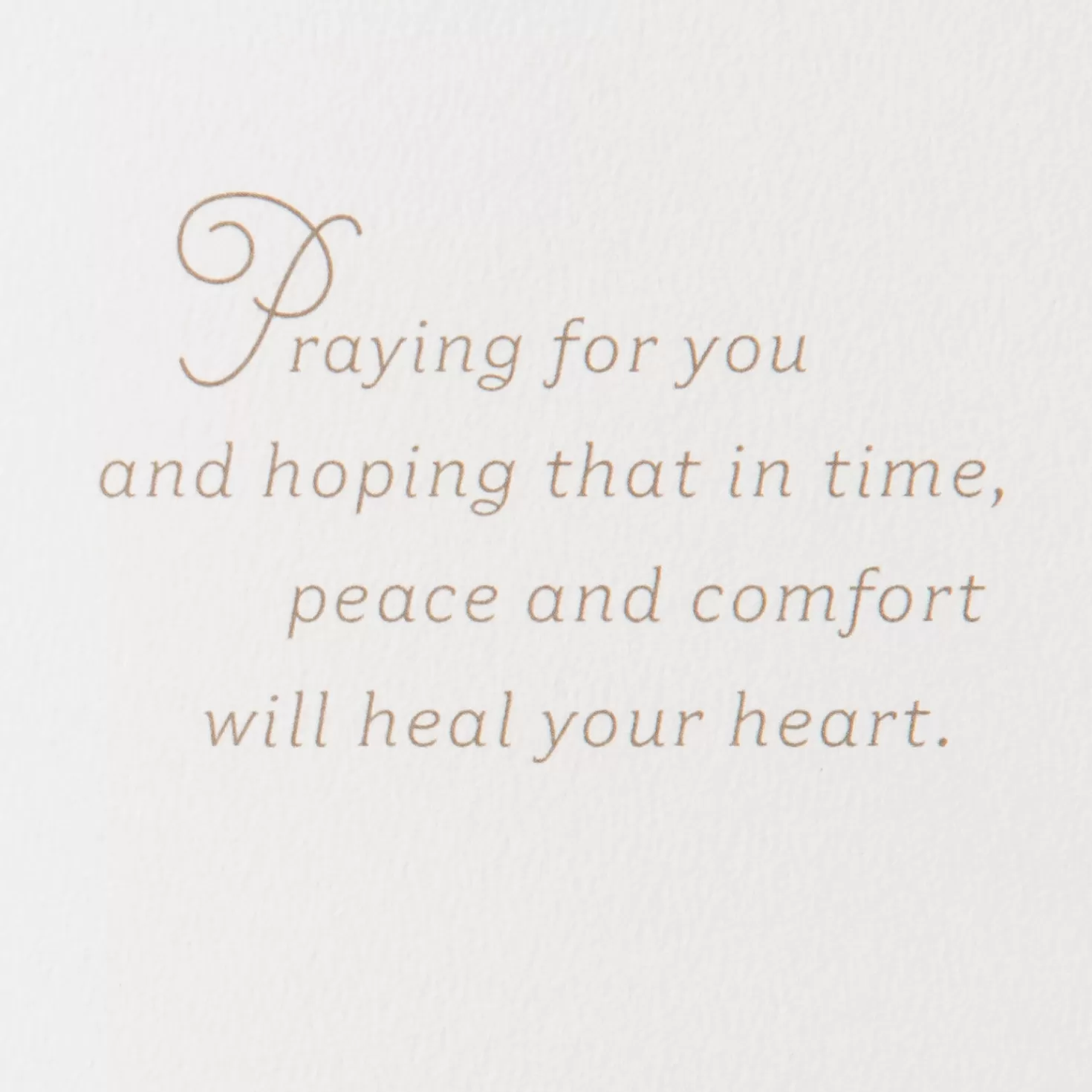 New Peace And Comfort To Heal Your Heart Sympathy Card Sympathy