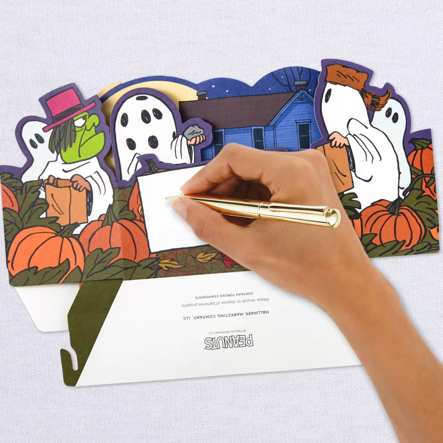 Halloween (10/31)>Hallmark Peanuts® Great Pumpkin 3D Pop-Up Halloween Card With Sound And Light