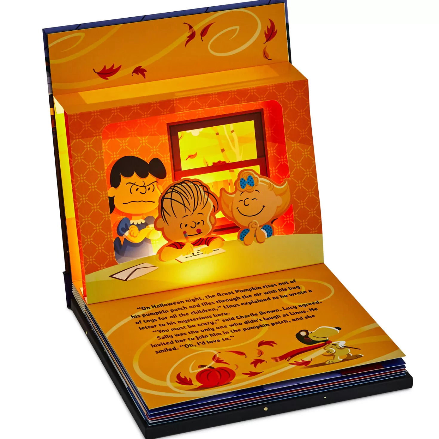 Halloween (10/31)>Hallmark Peanuts® It's The Great Pumpkin, Charlie Brown Lighted Pop-Up Book