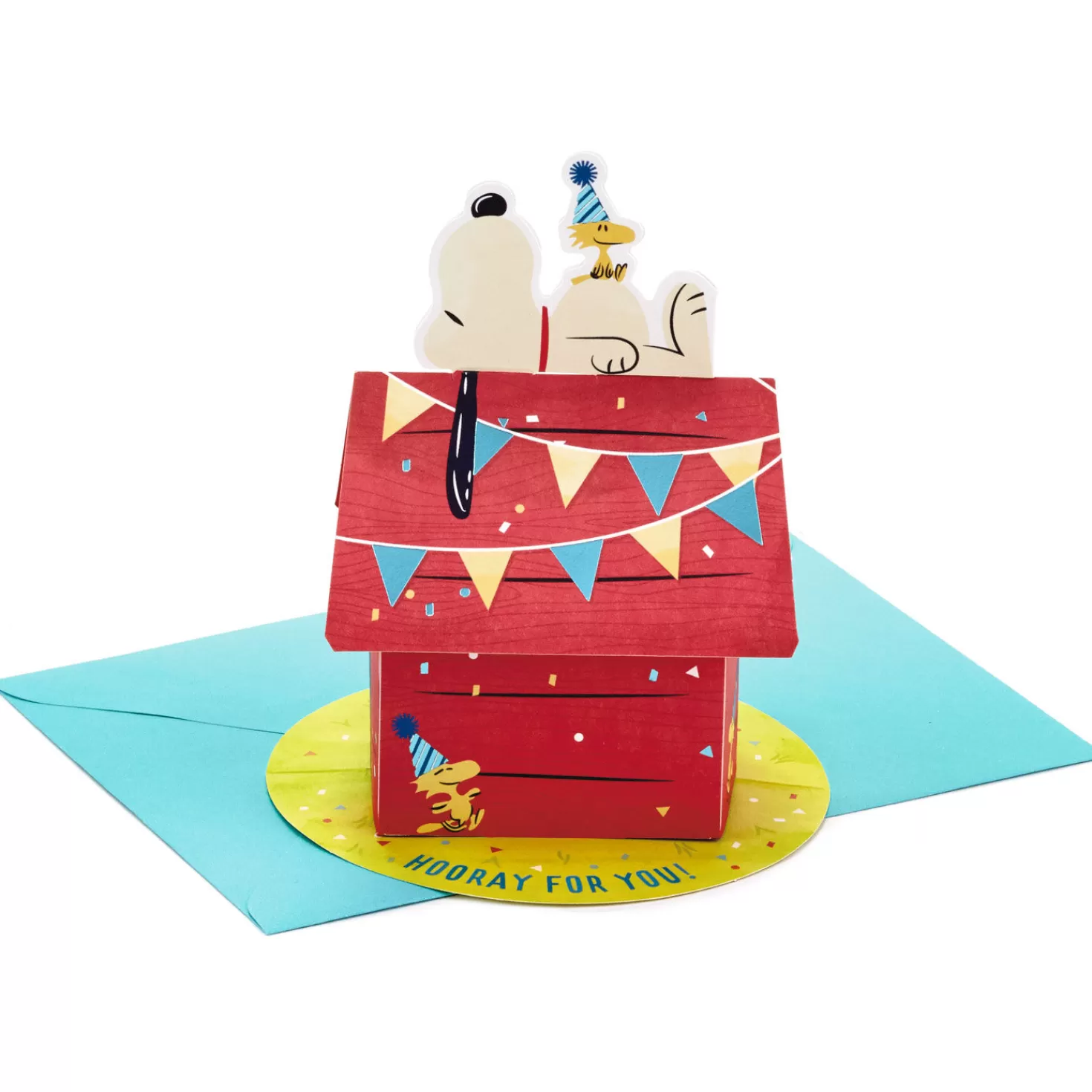 Discount Peanuts® Snoopy And Woodstock Hooray 3D Pop-Up Card Graduation