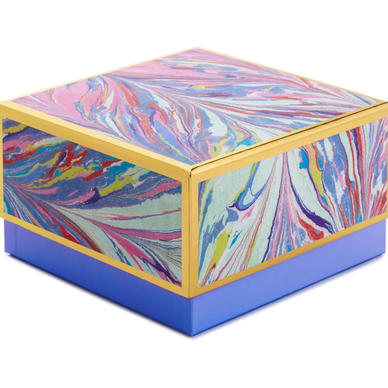 Shop Periwinkle Marbled Medium Square Gift Box, 7" Wedding