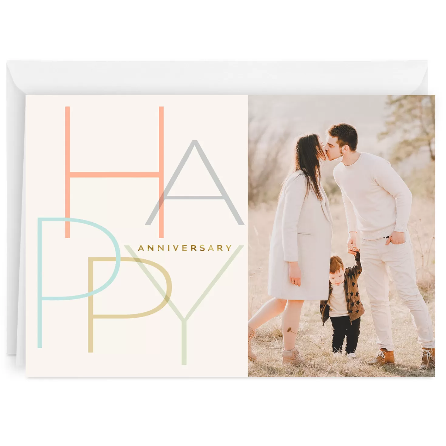 Anniversary>Hallmark Personalized Always There For Each Other Anniversary Photo Card