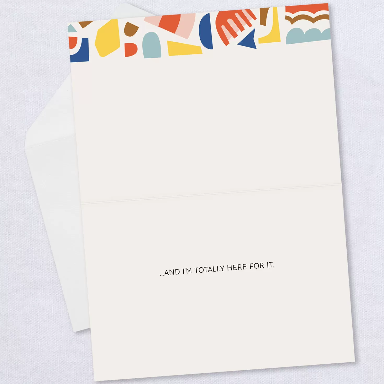 Shop Personalized Colorful Shapes Photo Card Graduation