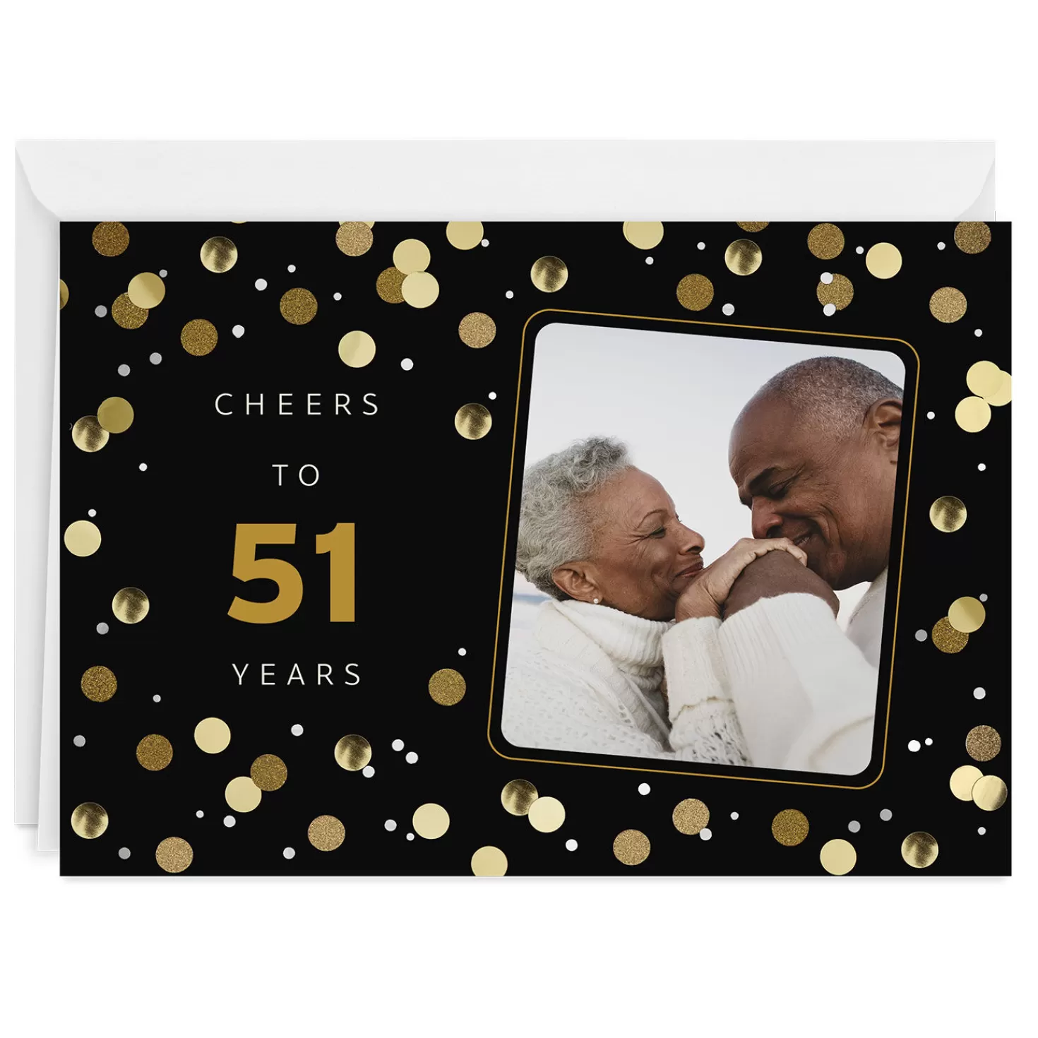 Outlet Personalized Confetti Number Celebration Photo Card Encouragement