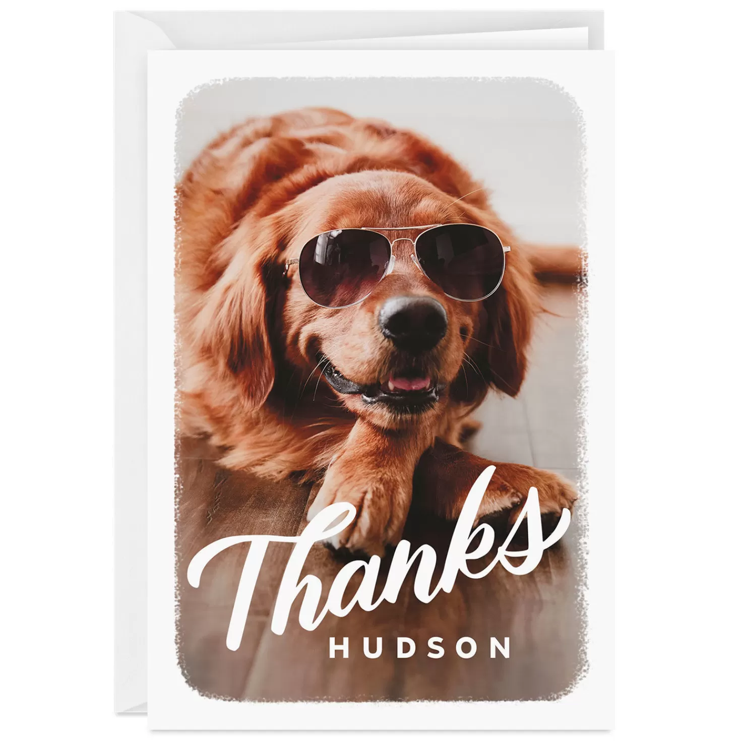 Fashion Personalized Full Photo Thank-You Card Thank You