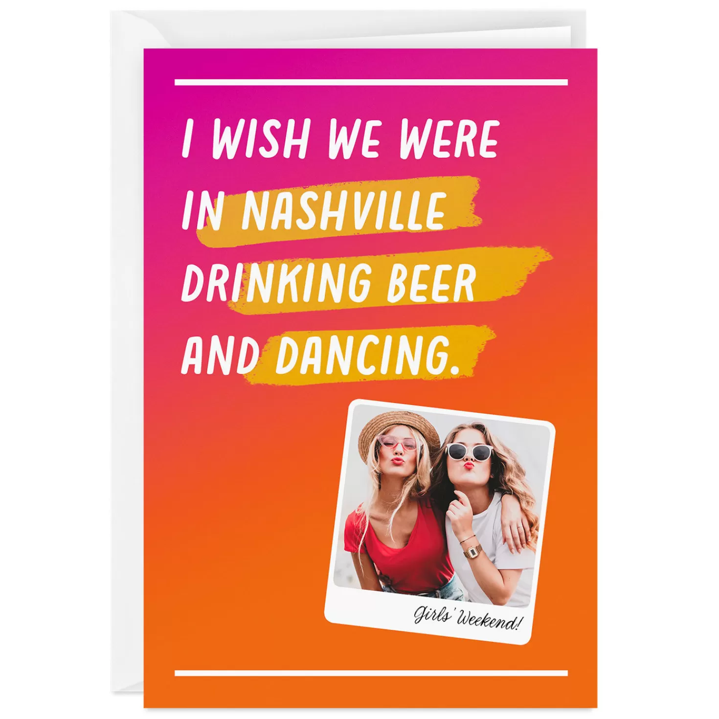 Fashion Personalized Fun Wish List Photo Card Thank You