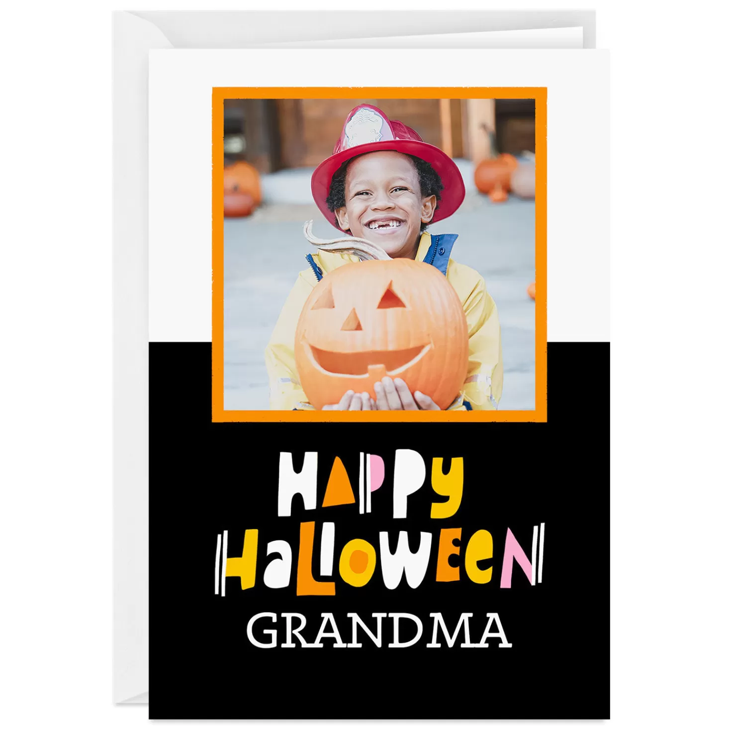 Halloween (10/31)>Hallmark Personalized Happy Halloween Photo Card