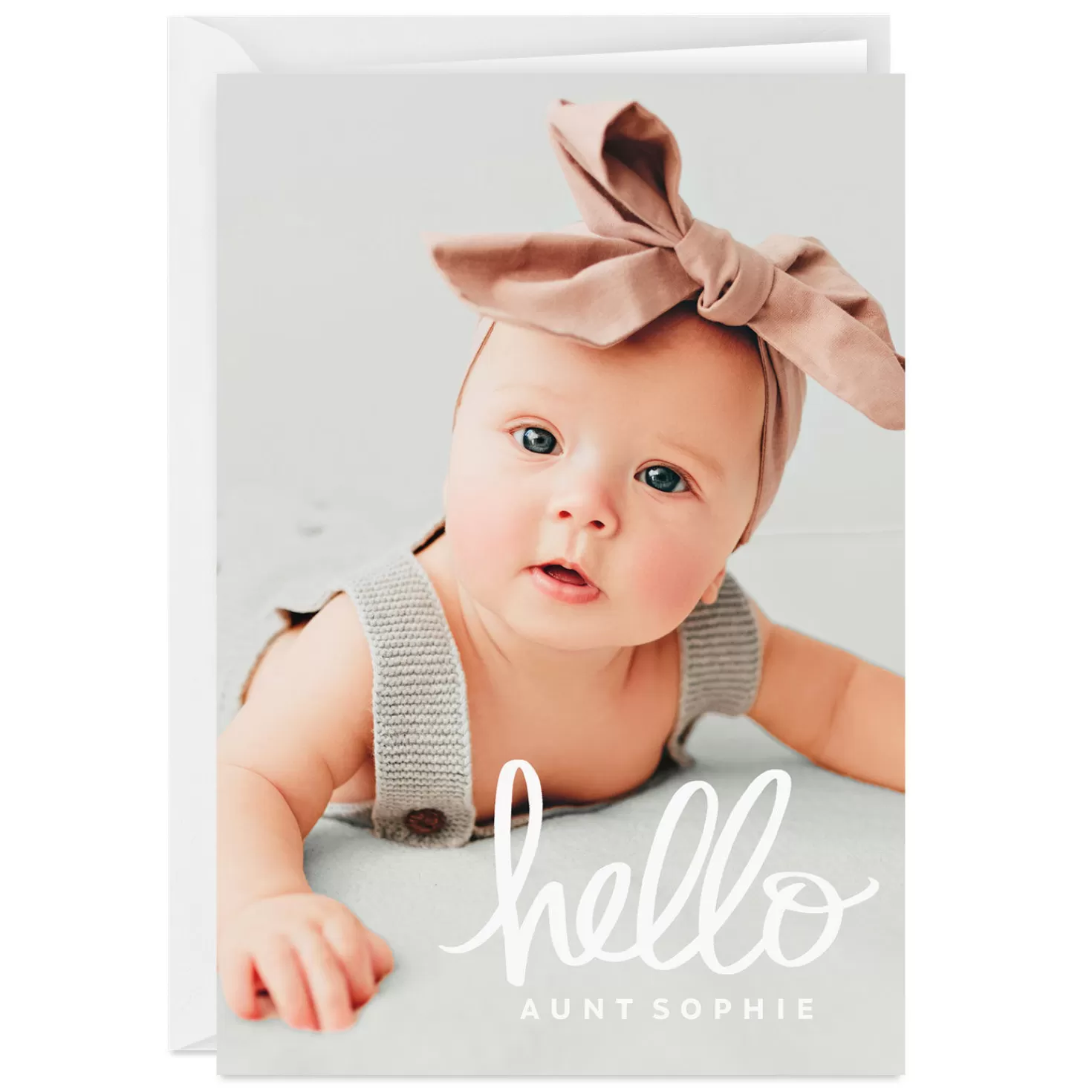 Cheap Personalized Hello Photo Card Thank You