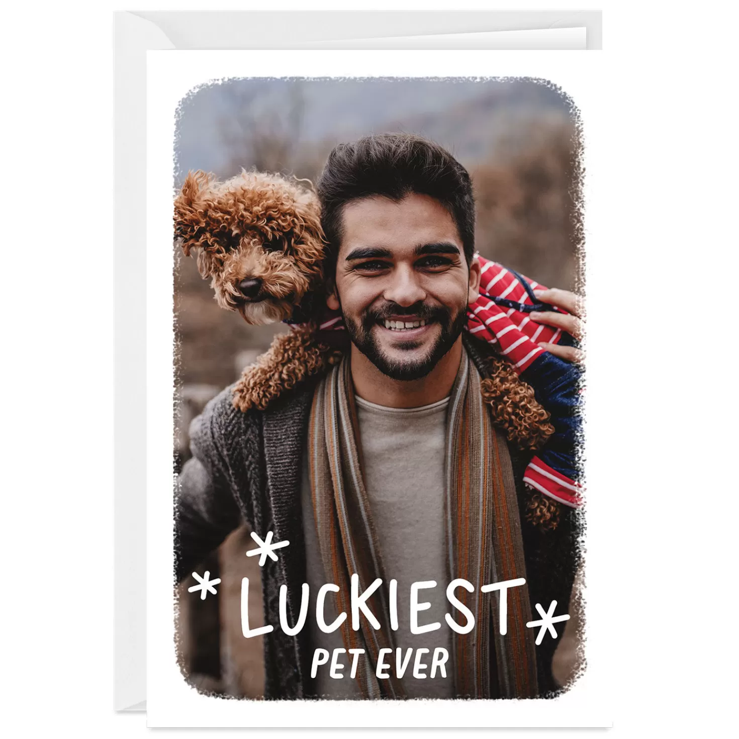 Clearance Personalized Luckiest Ever Photo Card Encouragement