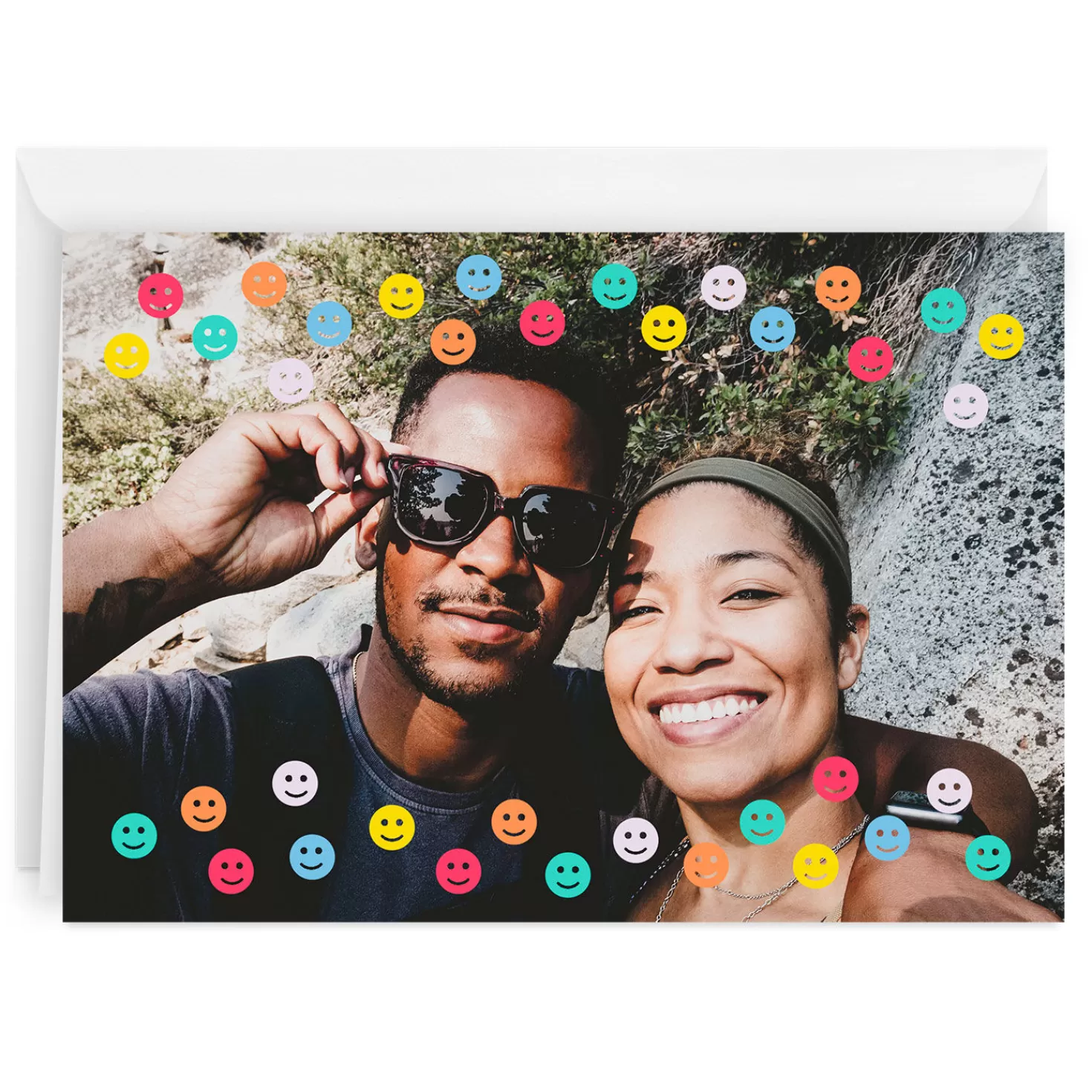 Outlet Personalized Smiley Face Photo Card Thank You
