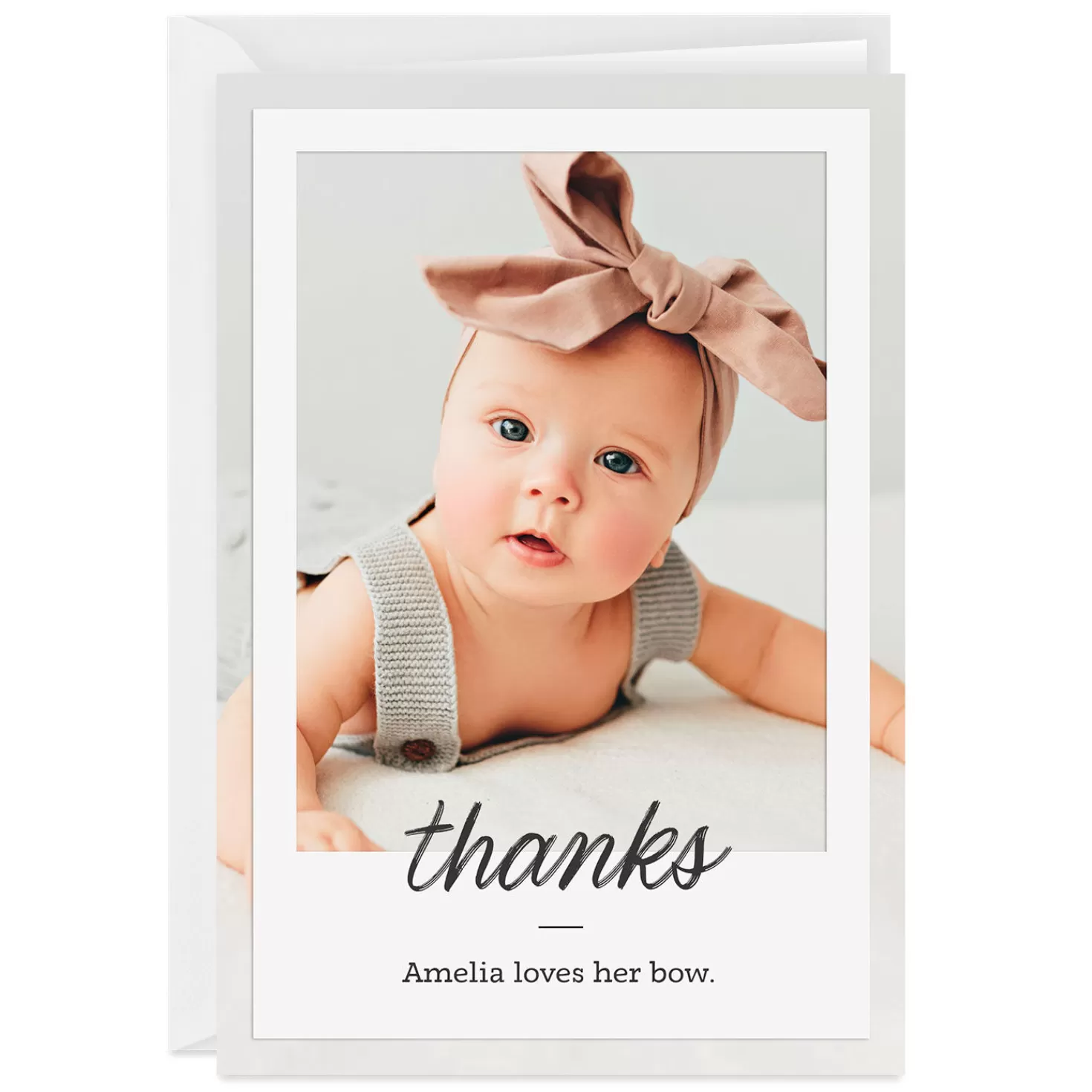 New Personalized Snapshot Frame Thank-You Photo Card Thank You