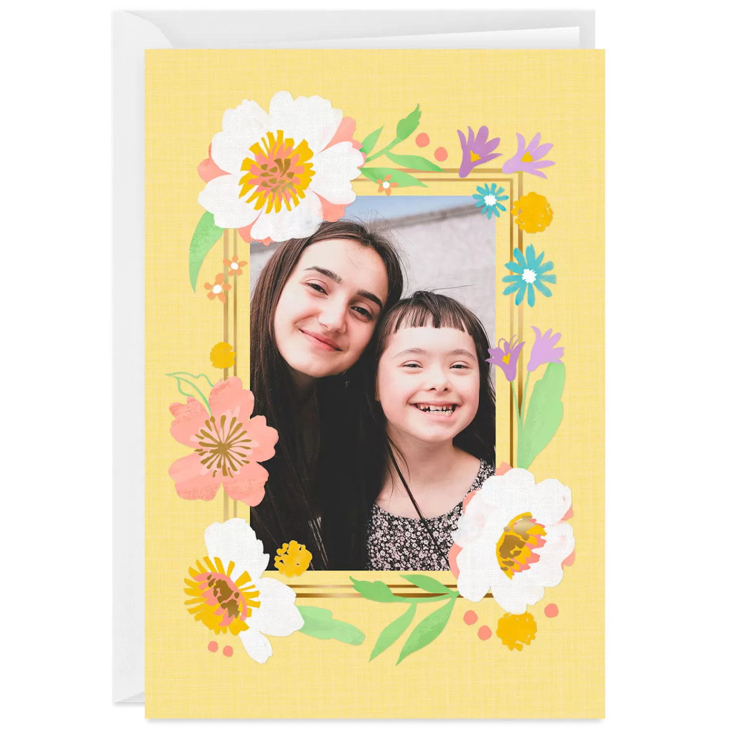 Outlet Personalized Wildflowers Frame Photo Card Thank You