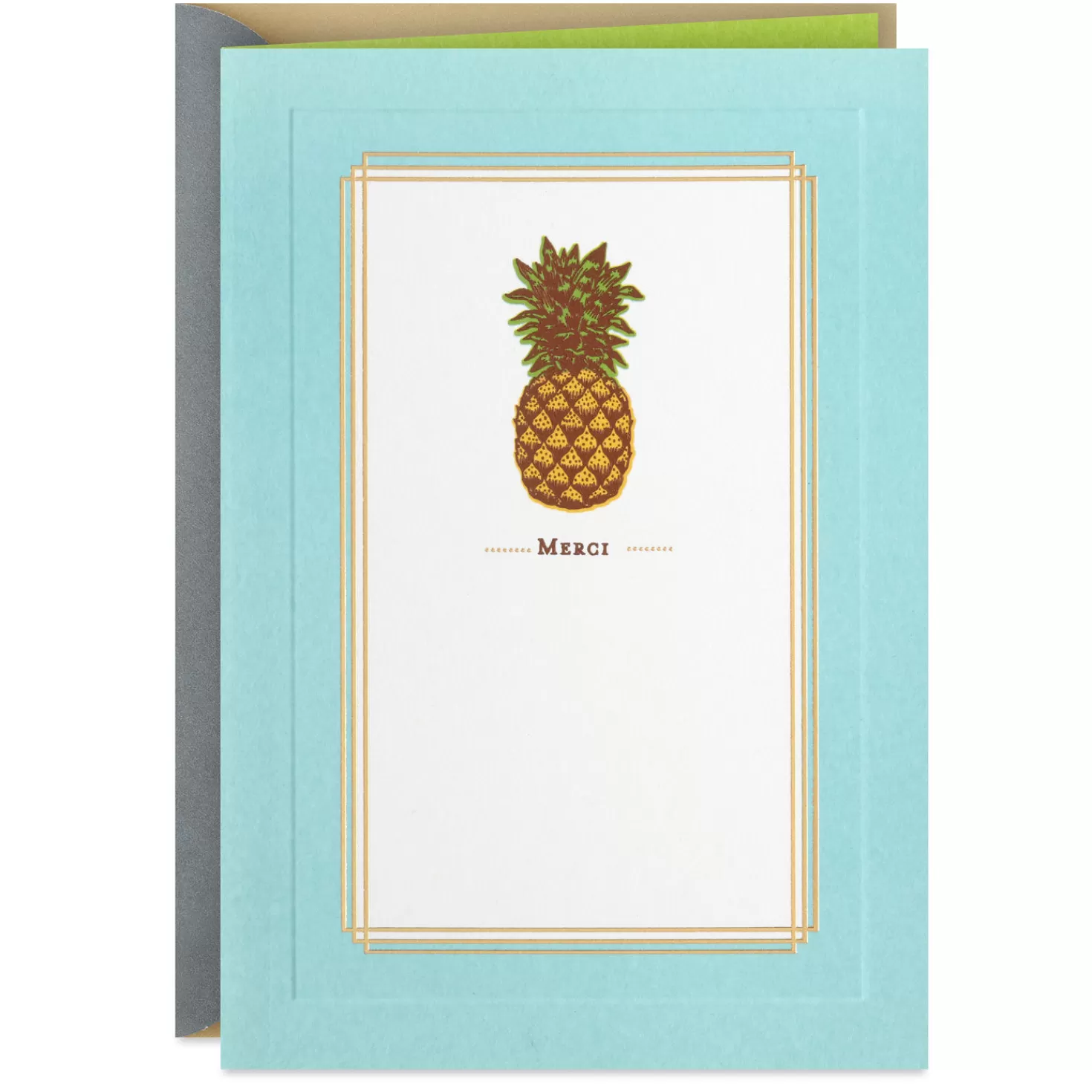 Sale Pineapple Merci Thank-You Card Thank You