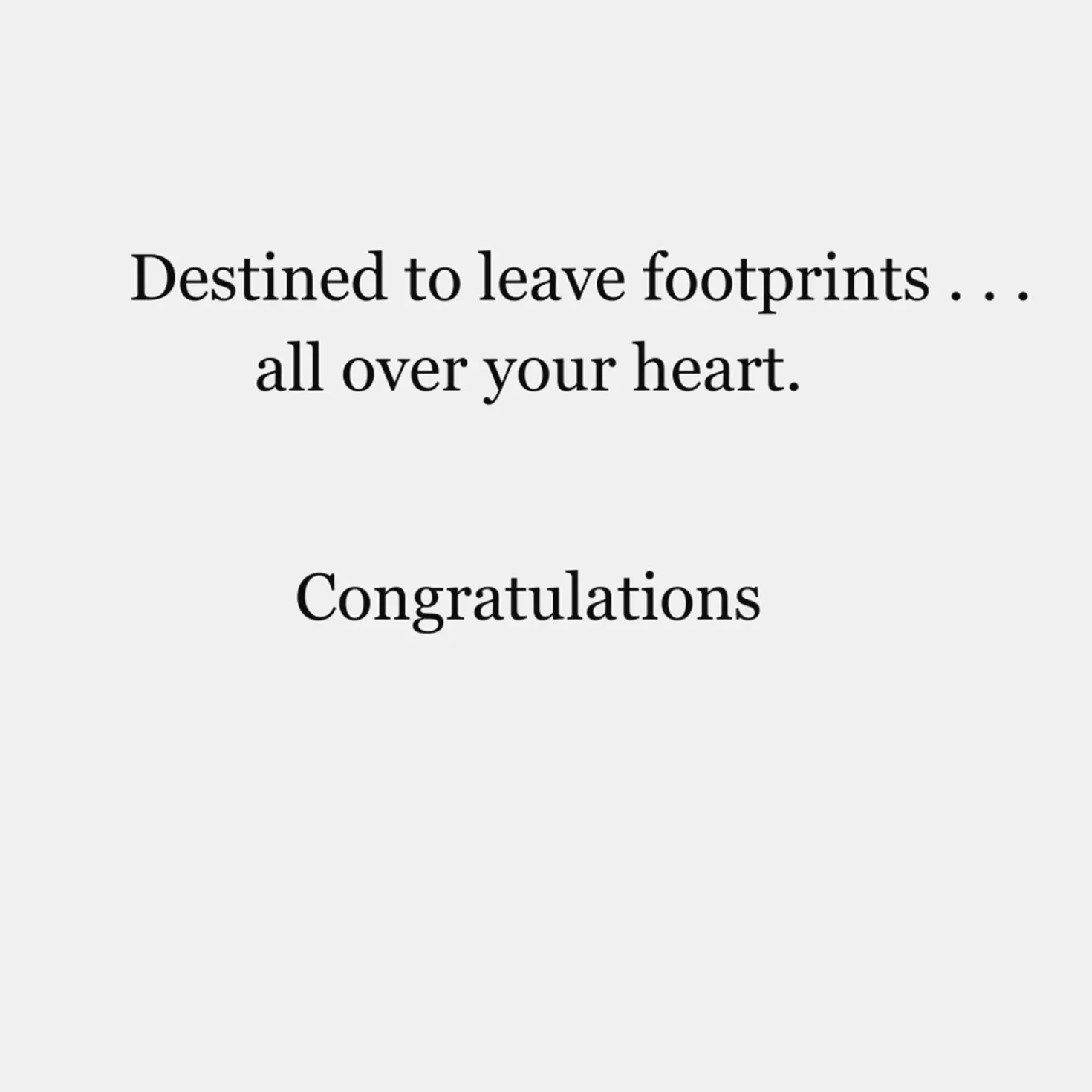 Baby>Hallmark Pink Footprints New Baby Girl Card