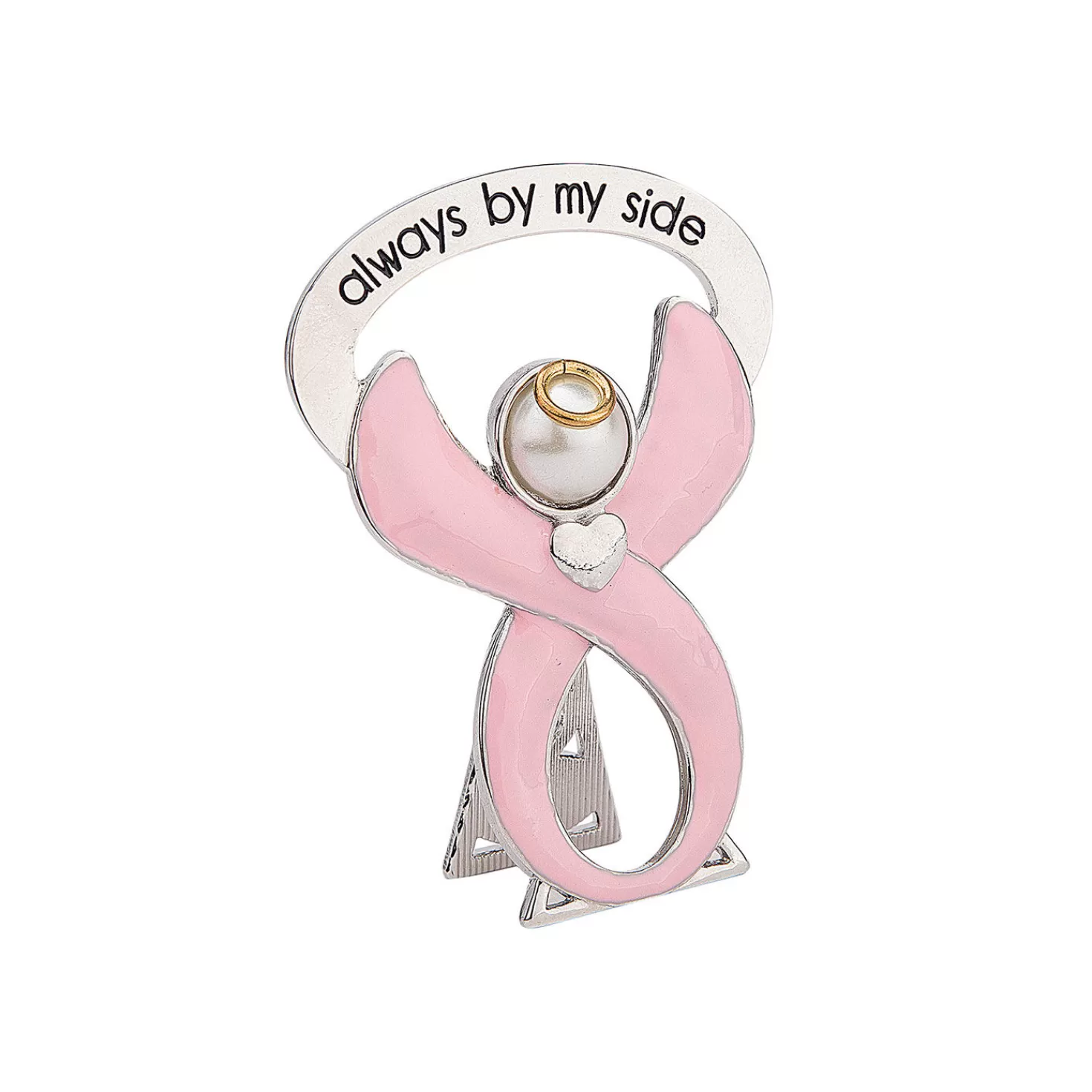 Sale Pink Ribbon Always By My Side Bedside Angel, 2.5" Encouragement