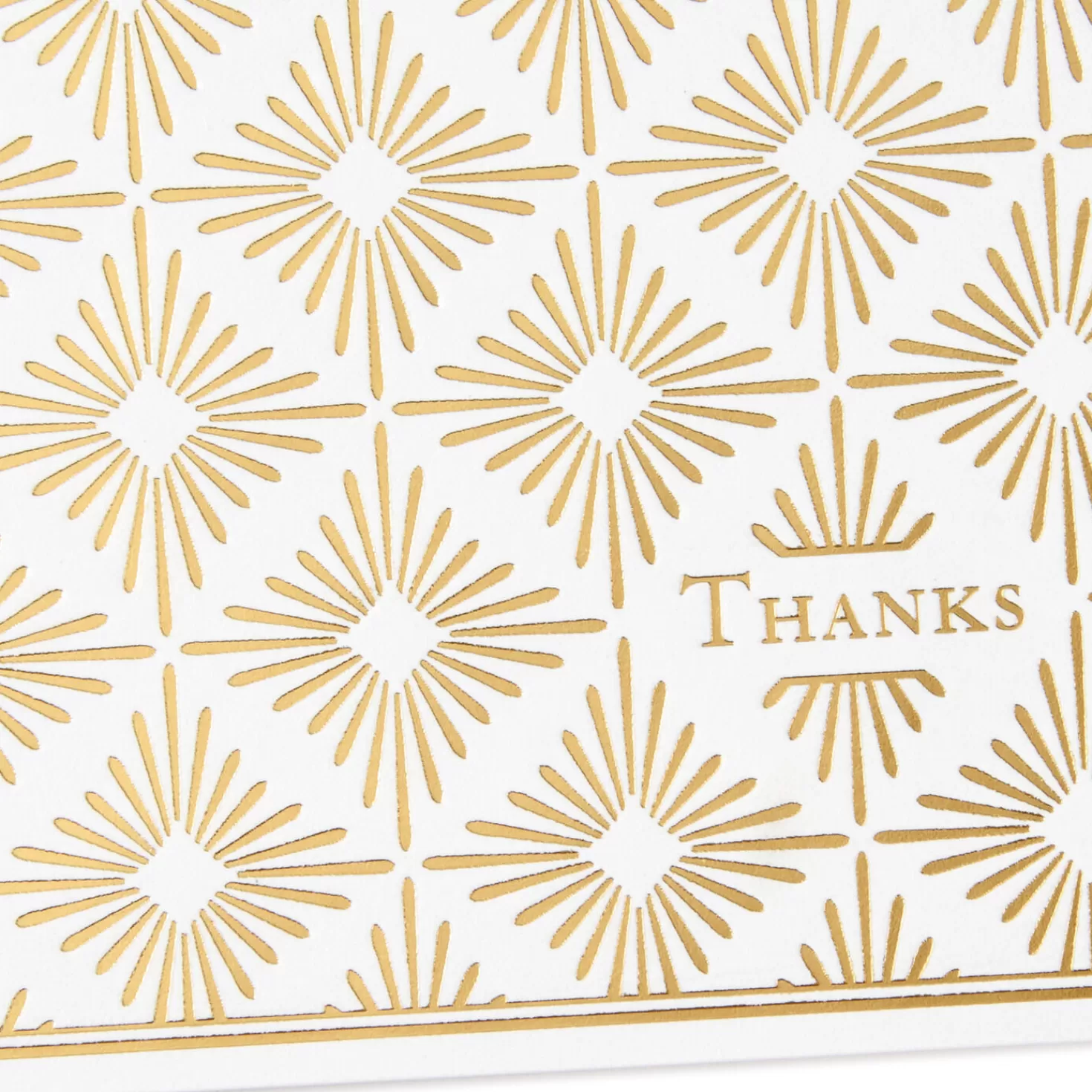New Polished Gold Assorted Blank Thank-You Notes, Box Of 50 Wedding