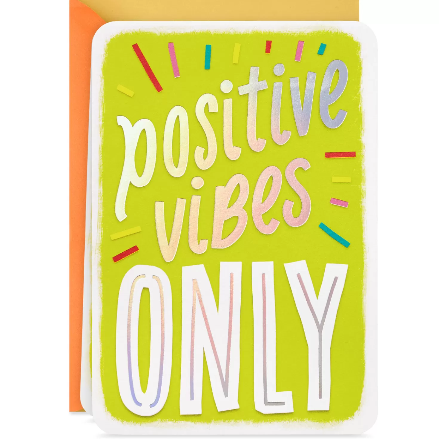 Outlet Positive Vibes Only Blank Card Encouragement