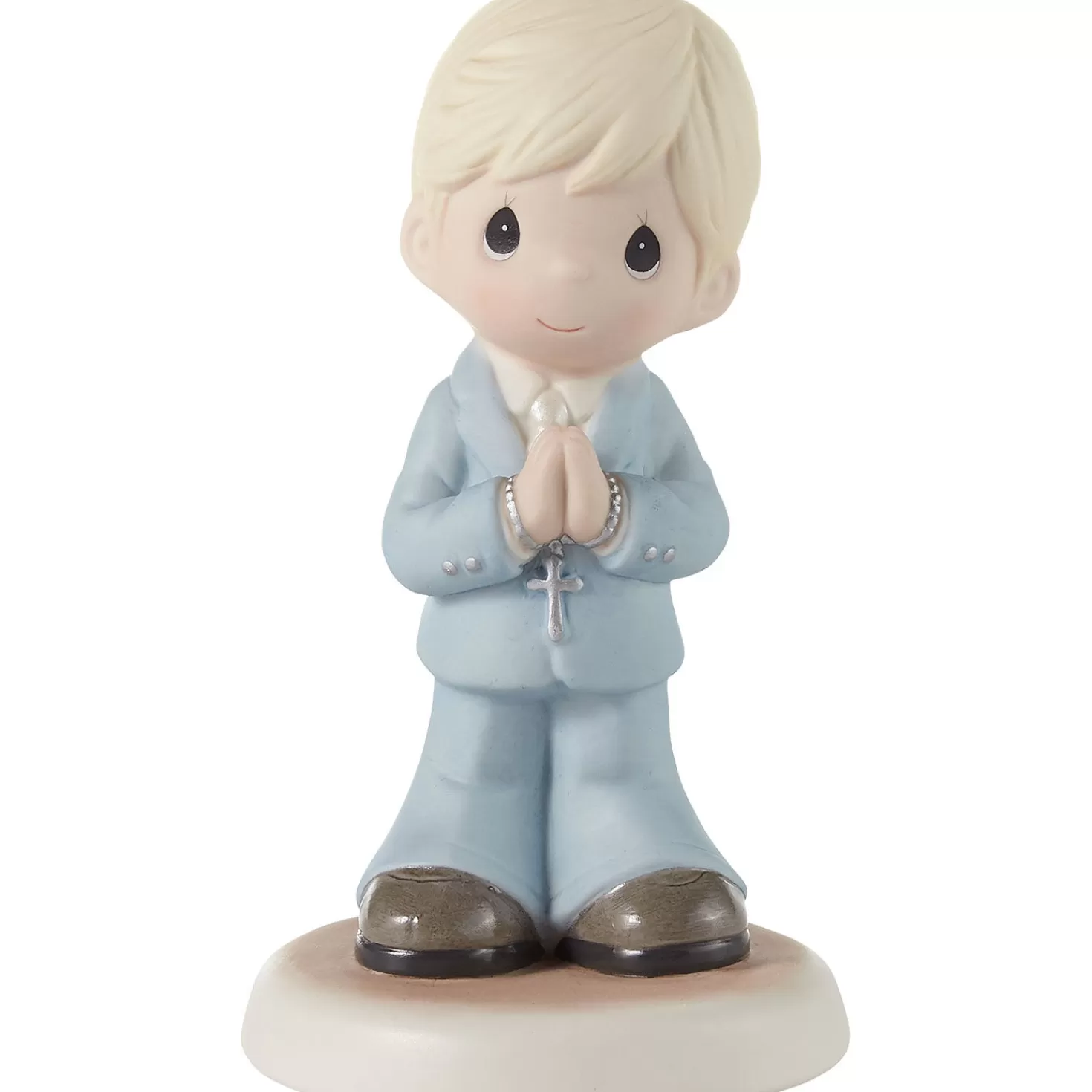 Cheap Precious Moments Blessings On Your First Communion Blonde Boy Figurine, 5.3" First Communion