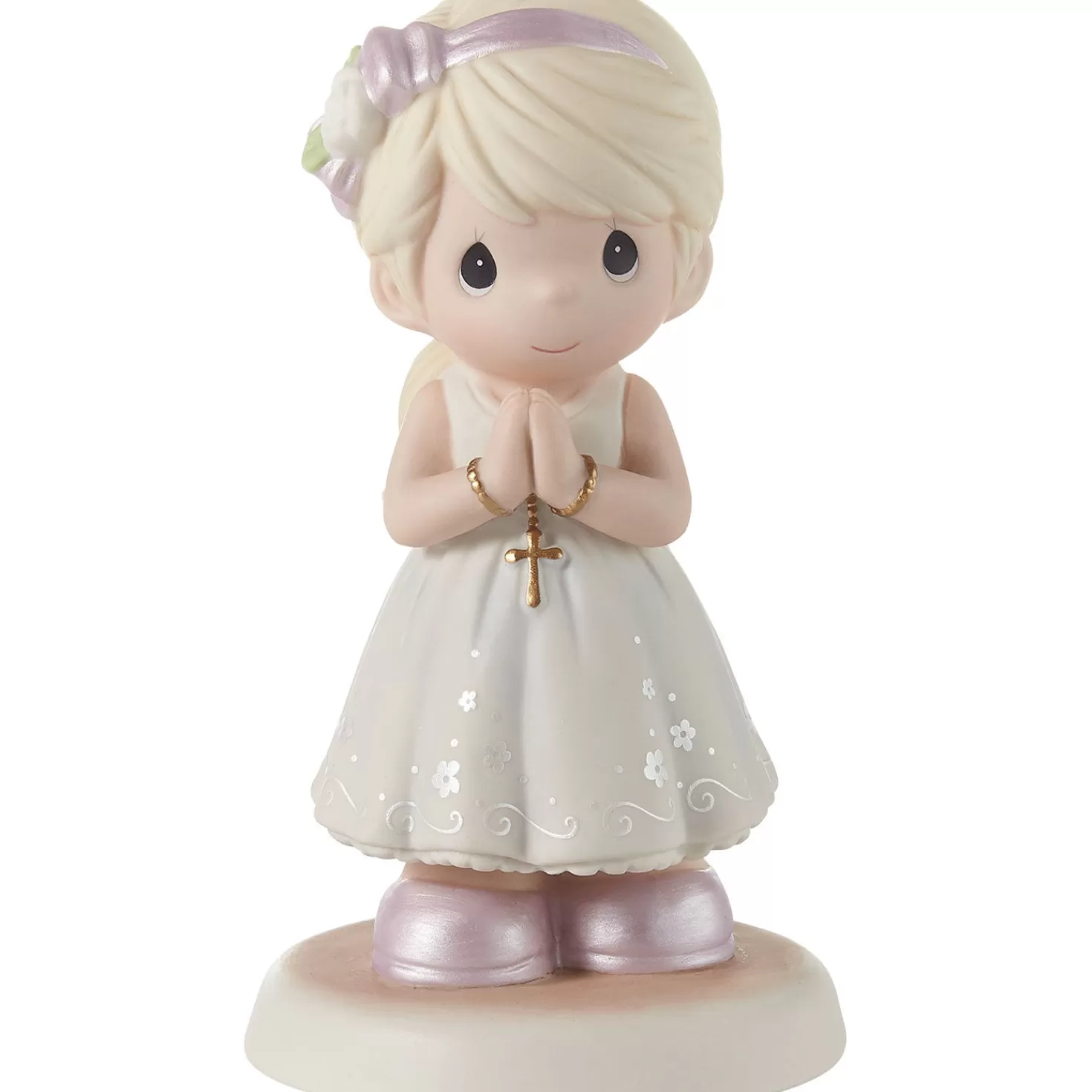 Cheap Precious Moments Blessings On Your First Communion Blonde Girl Figurine, 5.3" First Communion